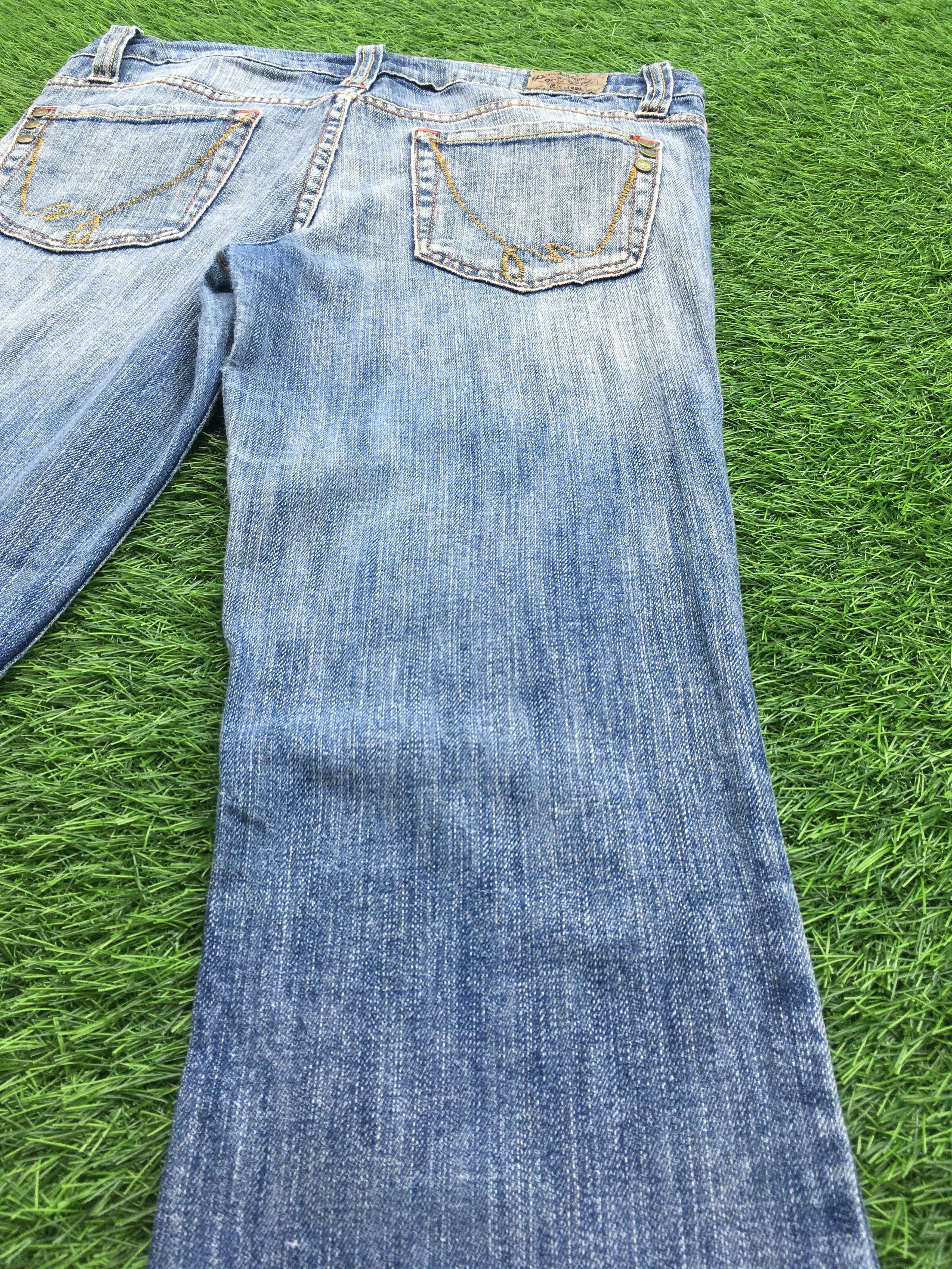Japanese Brand Paris Blues Low Rise Bootcut Jeans D-979 Size 28" / US 6 / IT 42 - 7 Thumbnail