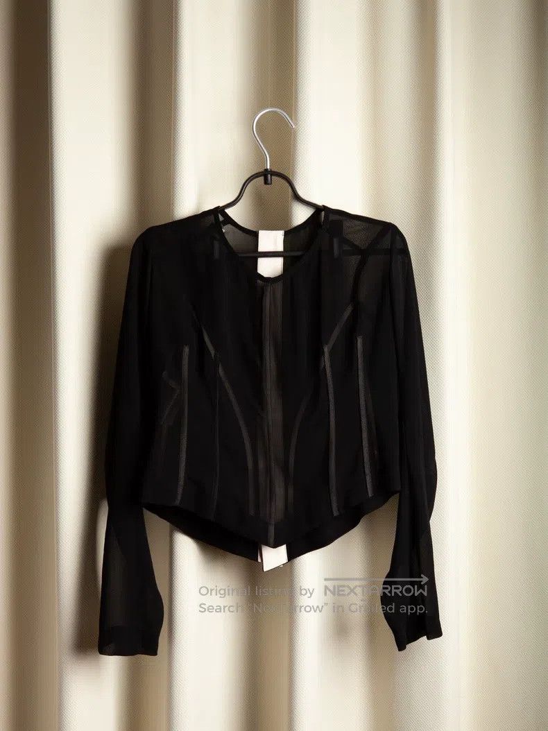 Comme des Garcons Comme Des Garcons Black romantic sheer jacket Size M / US 6-8 / IT 42-44 - 1 Thumbnail