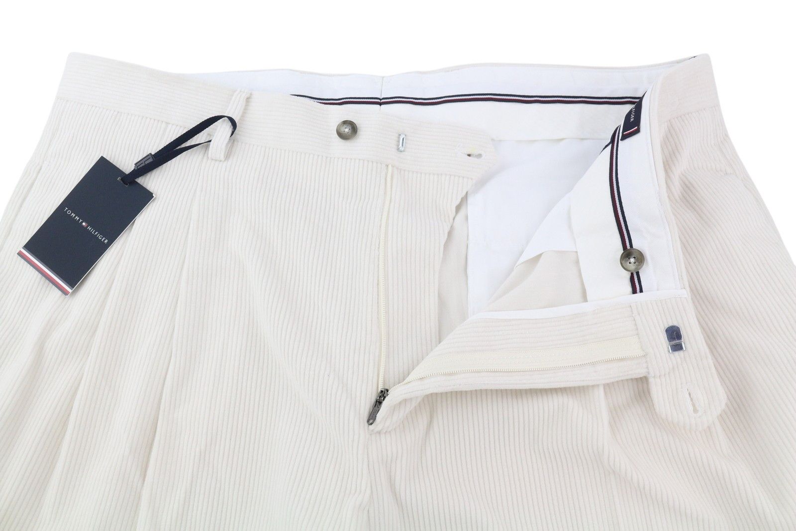 Tommy Hilfiger ROCK VELVET LARDINI W38 Corduroy Pleated Leg Trousers 85360 Size US 38 / EU 54 - 4 Thumbnail