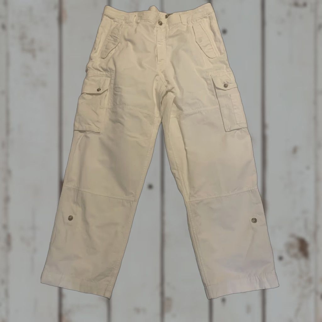 Vintage J L Powell Casual Cargo Pants 40x32 Beige Cotton Regular Fit Mens Size US 40 / EU 56 - 1 Thumbnail