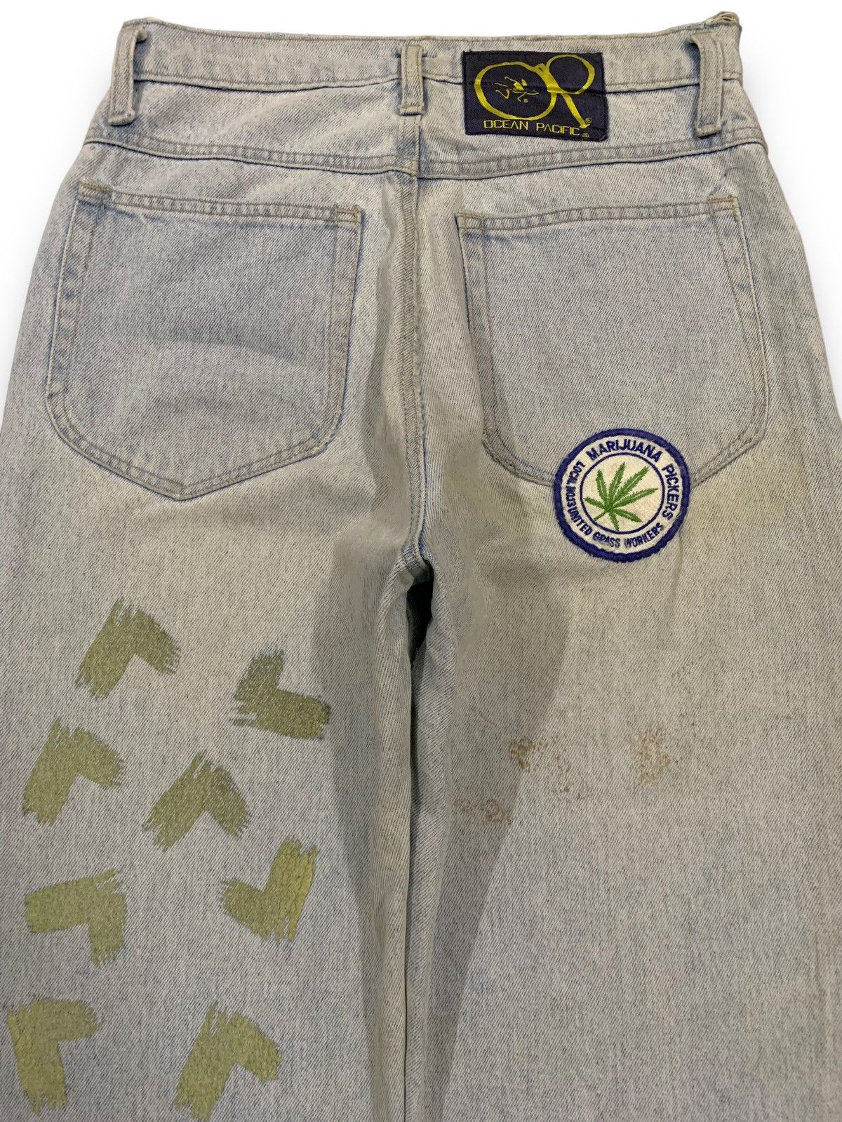 Ocean Pacific Vintage Y2K Ocean Pacific Imprinted Baggy Distressed Jeans Size US 30 / EU 46 - 12 Thumbnail