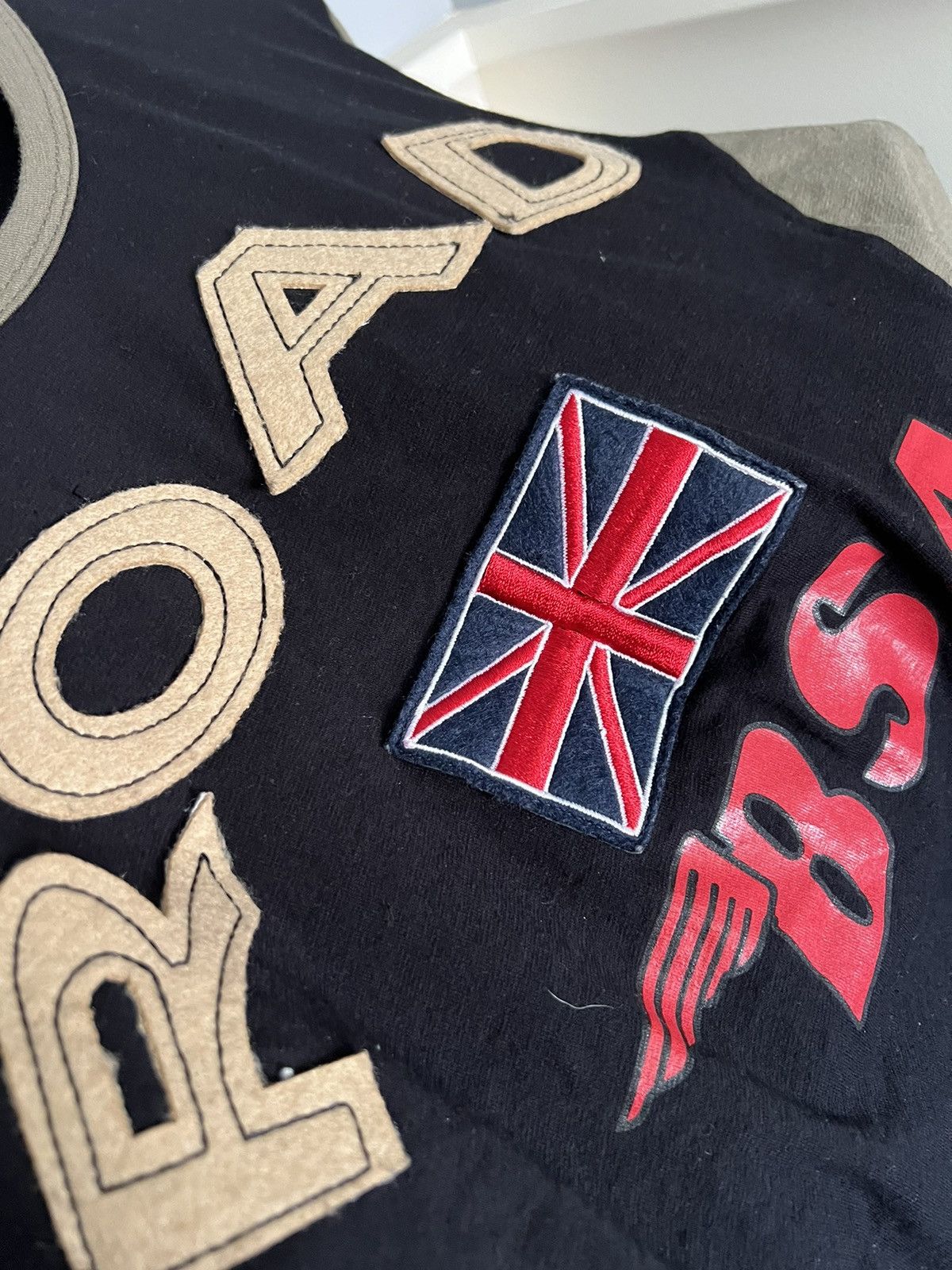 Vintage Vintage BSA motorcycle Union Jack fitted longsleeve Size US XL / EU 56 / 4 - 4 Thumbnail