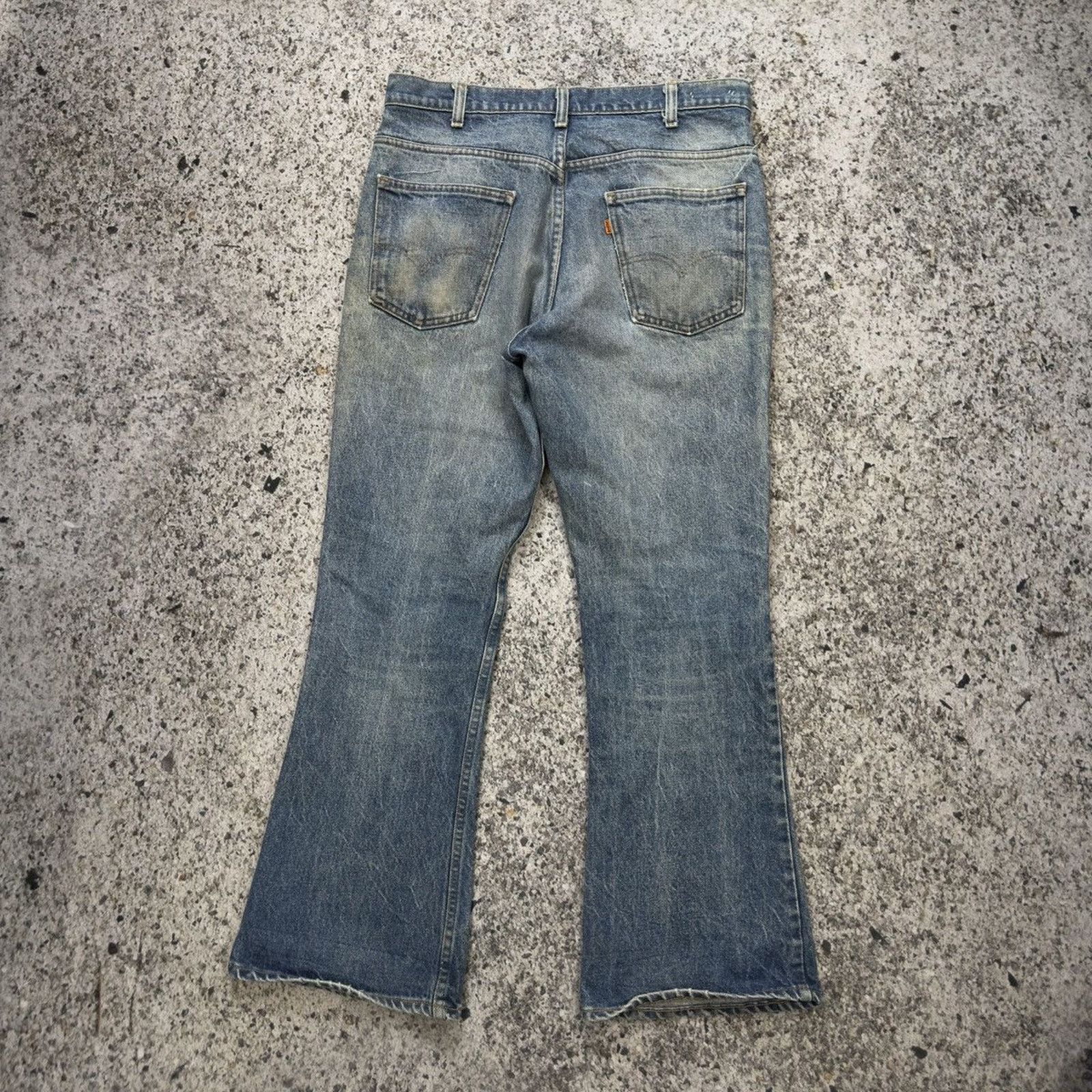 Levi's Vintage 70s Levi's 646 Orange Tab Flare Bellbottom Jeans Size US 34 / EU 50 - 16 Thumbnail