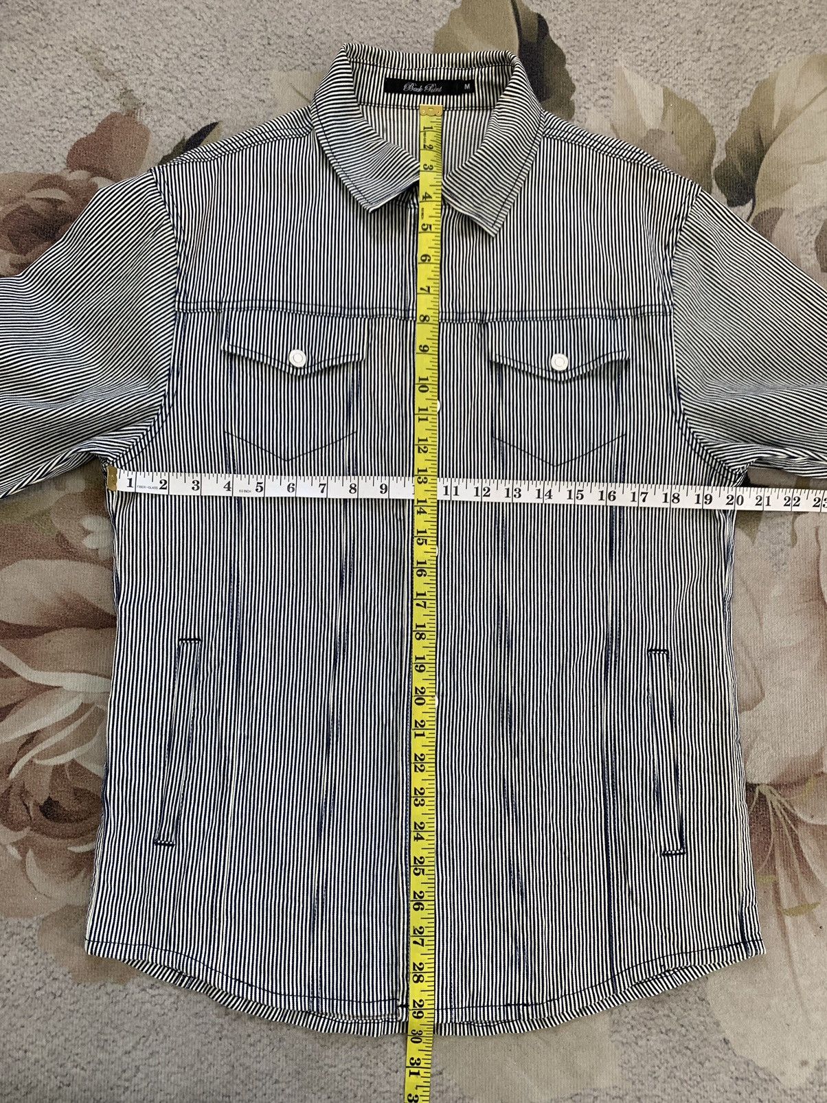 Japanese Brand Hickory Stripes Back Point Jacket Size US M / EU 48-50 / 2 - 11 Thumbnail