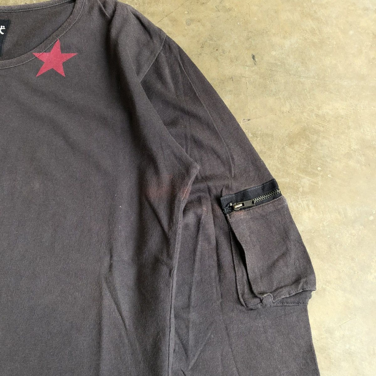 20471120 2000s PPFM Stars Logo Grunge Punk Style Raglan Shirt Size US M / EU 48-50 / 2 - 4 Thumbnail