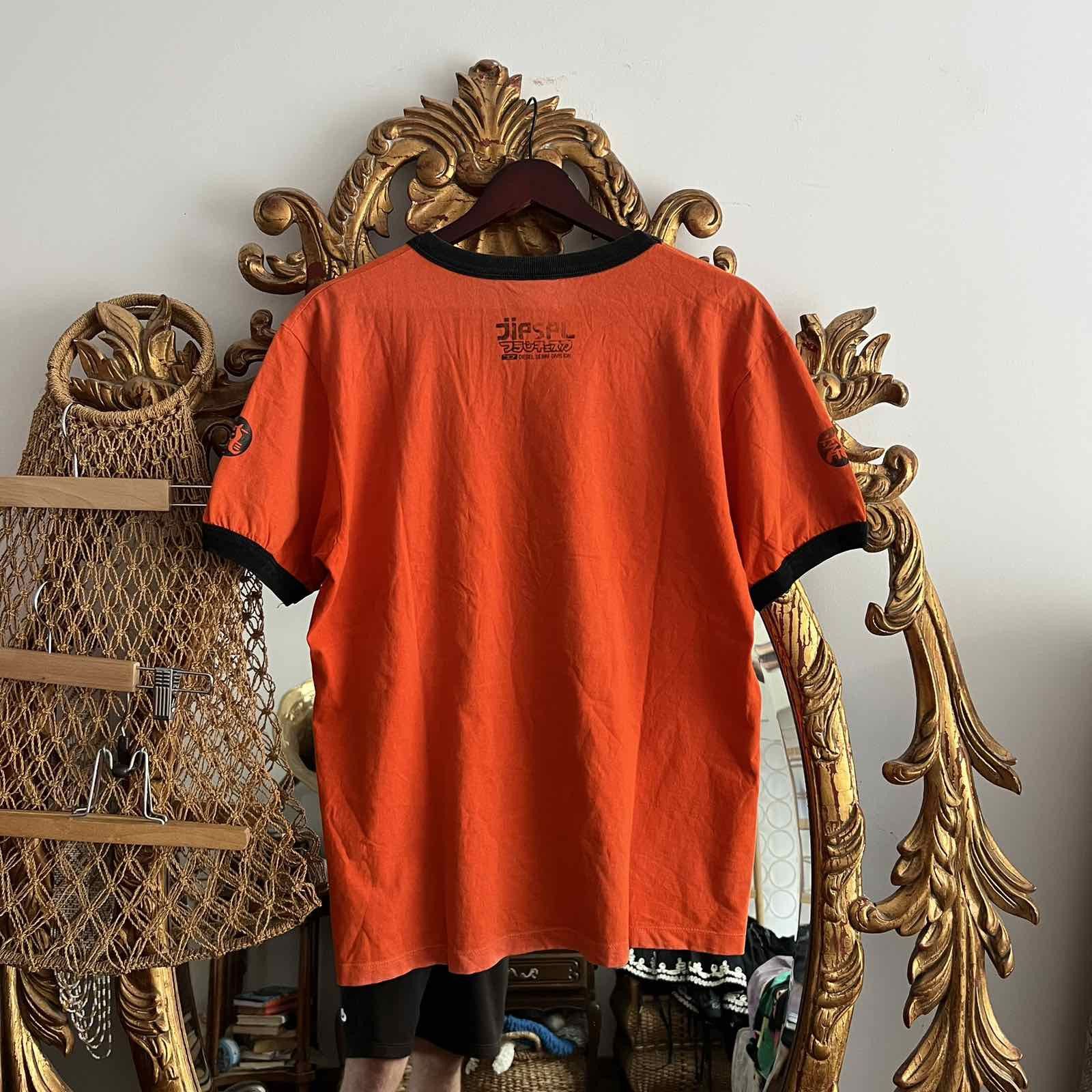 Diesel Vintage Diesel Japan Orange t-shirt Sz XL Size US XL / EU 56 / 4 - 2 Thumbnail
