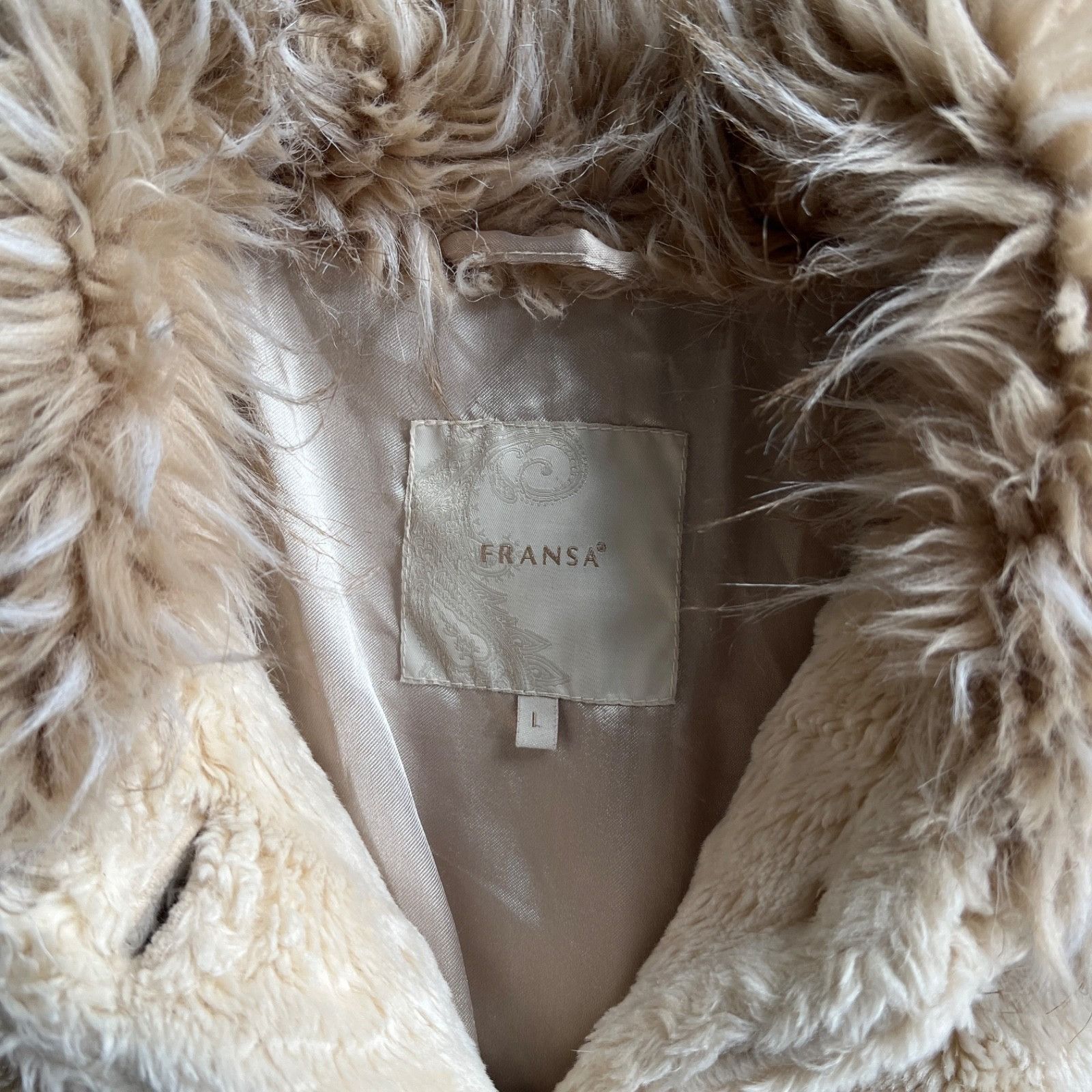 Vintage Fransa Y2K Faux Fur Vintage Long Jacket Fluffy Coat 9563AC Size L / US 10 / IT 46 - 5 Thumbnail