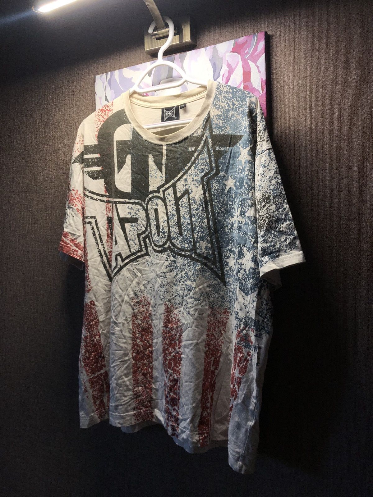 Tapout VINTAGE TAPOUT BIG LOGO AOP BOXY AFFLLICTION STYLE T SHIRT Size US L / EU 52-54 / 3 - 1 Thumbnail
