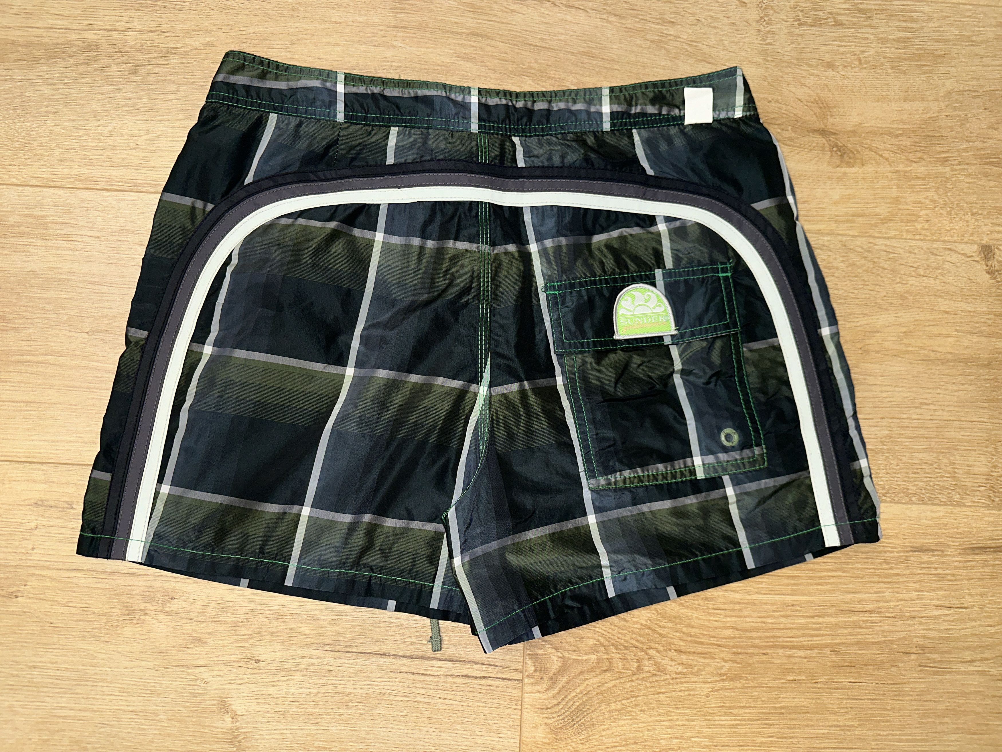 Sundek Sundek 30 Goldenwave Swim Shorts Plaid Check Rainbow Size 30 Size US 30 / EU 46 - 1 Thumbnail