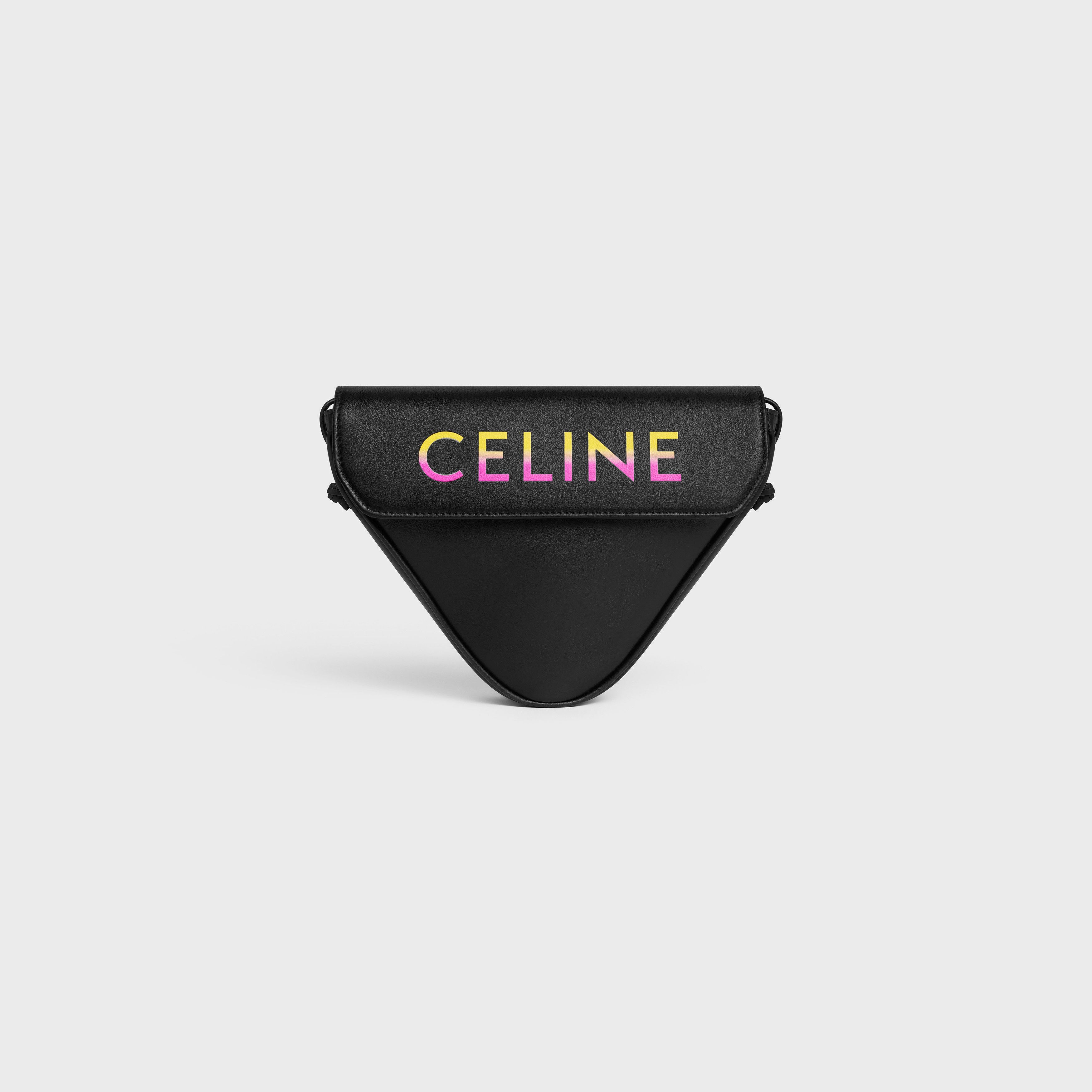 Celine o1w1db11124 Size: OS / Triangle Calfskin Bag in Black Size ONE SIZE - 1 Thumbnail