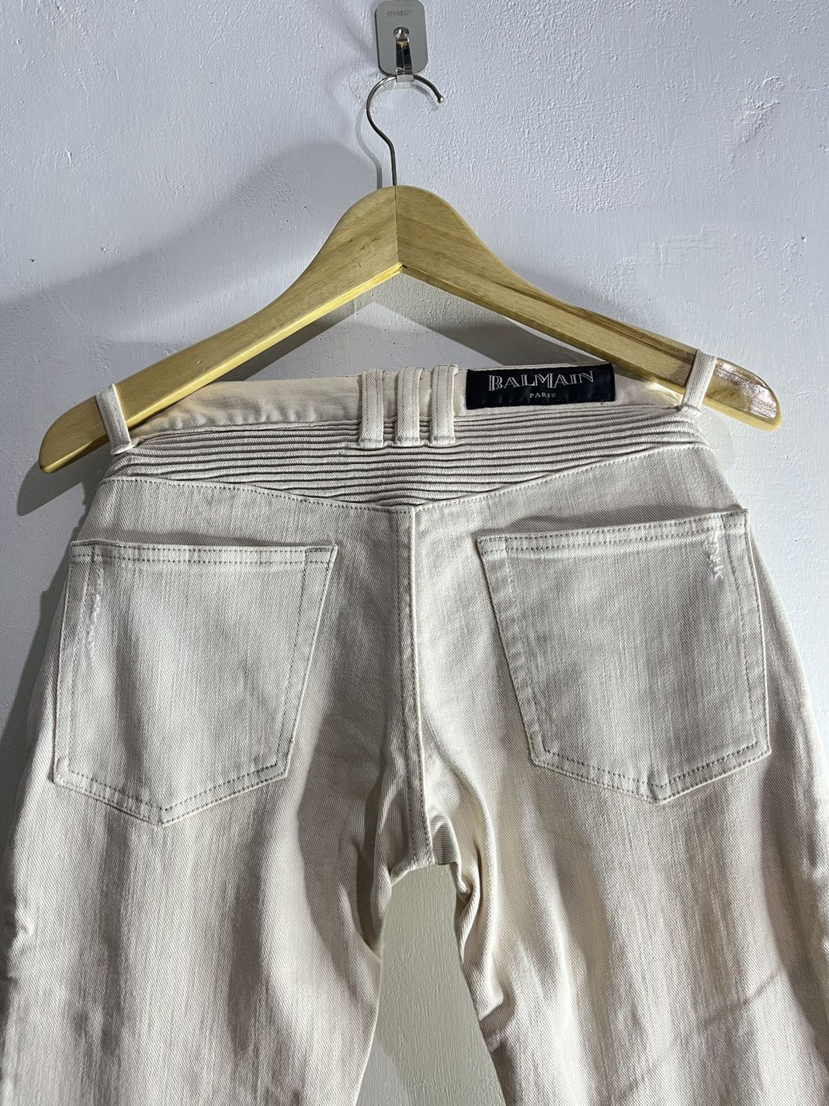 Balmain SS12 Christophe decarnin distressed biker jeans Size US 27 - 7 Thumbnail