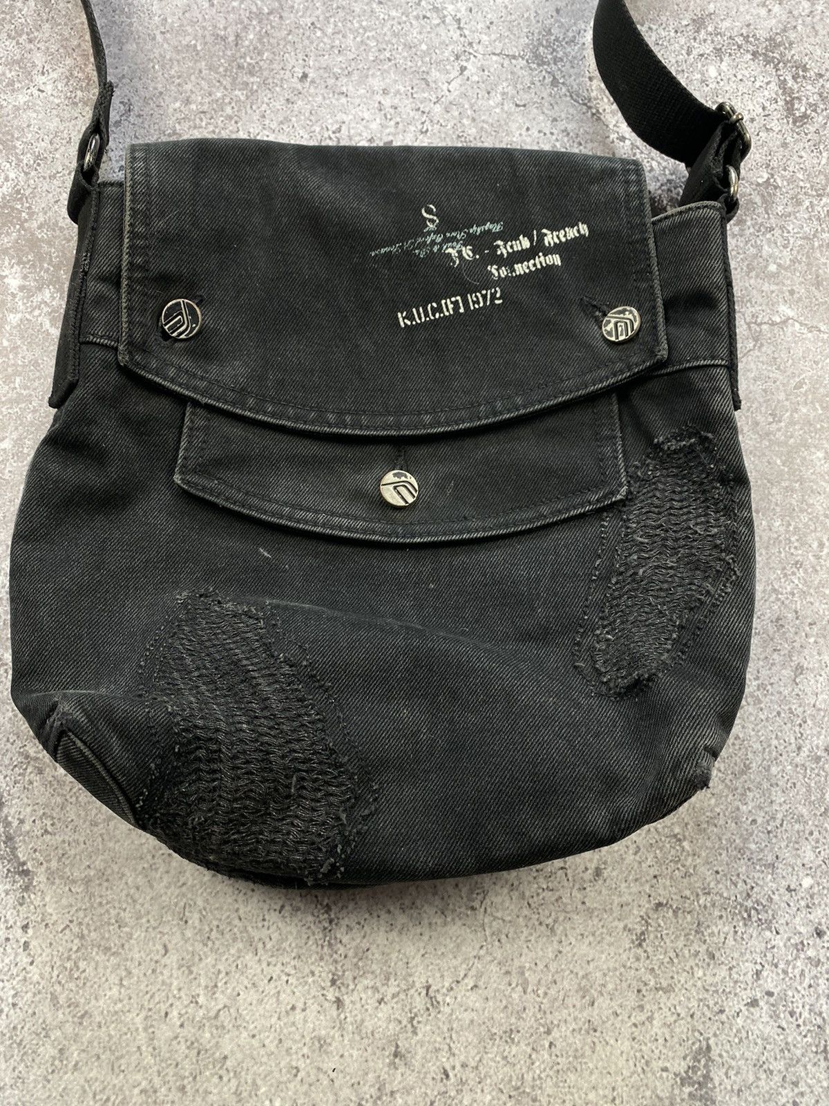 Japanese Brand × Junya Watanabe × Yohji Yamamoto Avant garde Junya watanabe Yohji Yamamoto Y2K distressed bag Size ONE SIZE - 2 Thumbnail