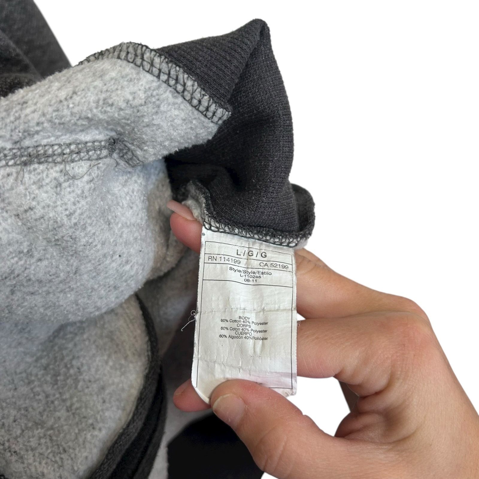 Quiksilver Quiksilver Gray Full Zip Hoodie Sz L Size US L / EU 52-54 / 3 - 5 Thumbnail