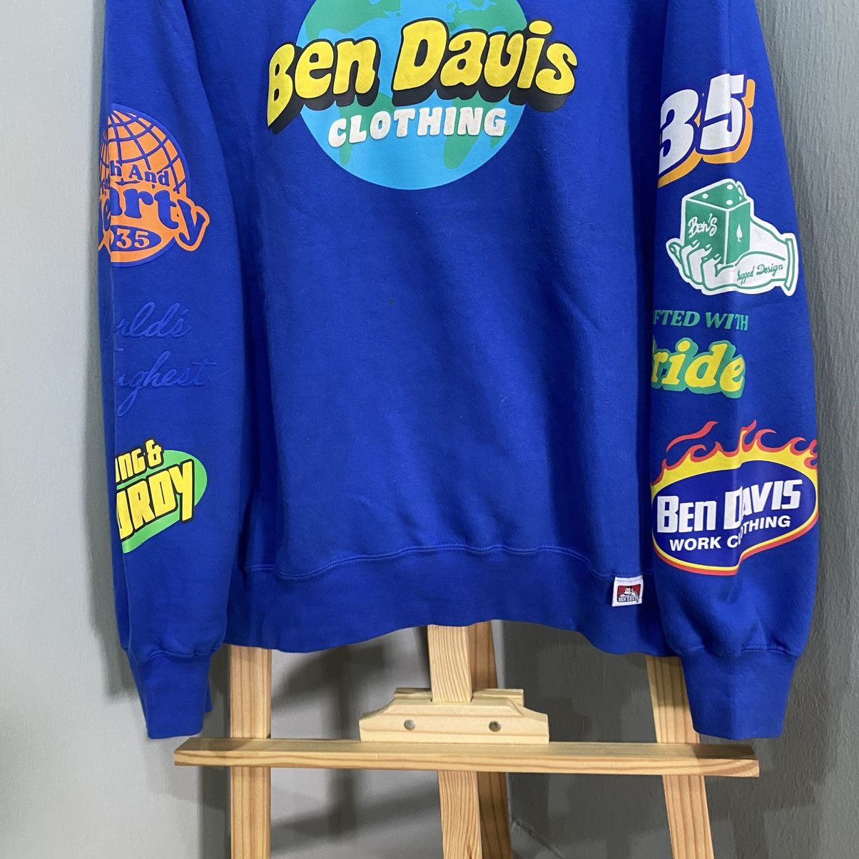 Ben Davis Ben Davis Multi-Graphic Logo Sweatshirt Royal Blue Size US L / EU 52-54 / 3 - 4 Thumbnail