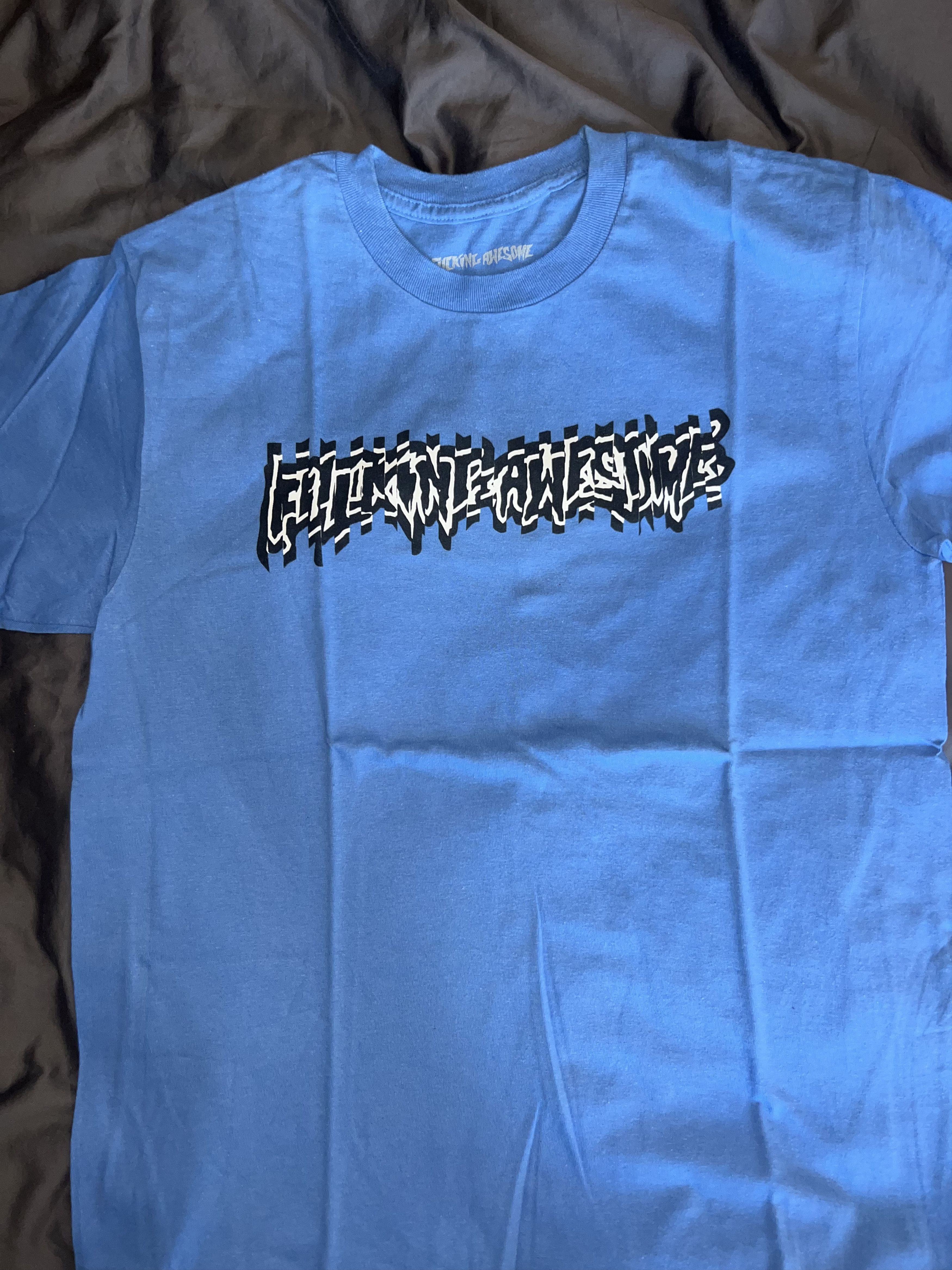Fucking Awesome Fucking Awesome Logo Tee – Blue – Medium – Streetwear OG Size US M / EU 48-50 / 2 - 3 Thumbnail