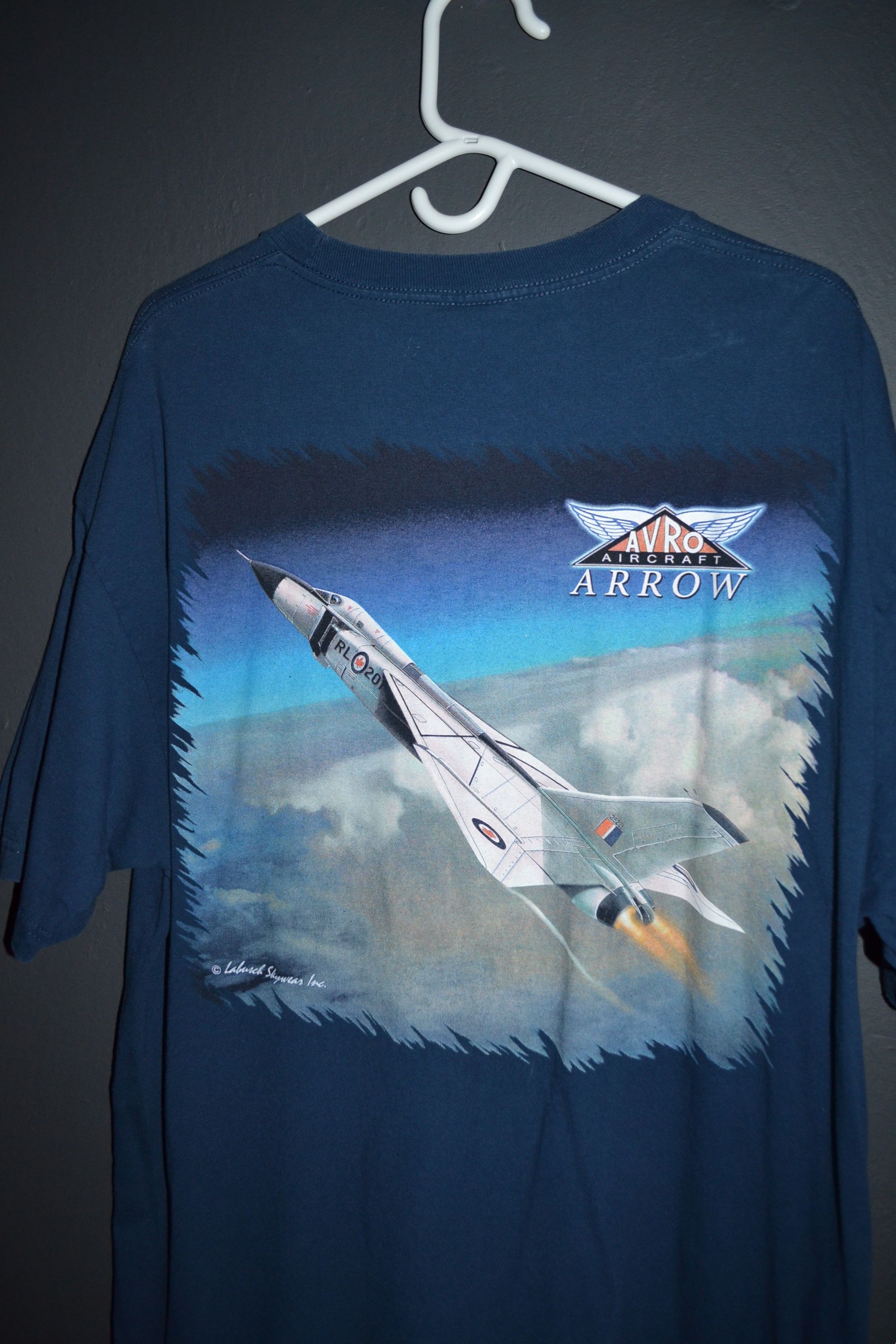 Vintage 2000s Avro Aircraft Arrow Super Sonic Jet t-shirt XL Size US XL / EU 56 / 4 - 1 Thumbnail