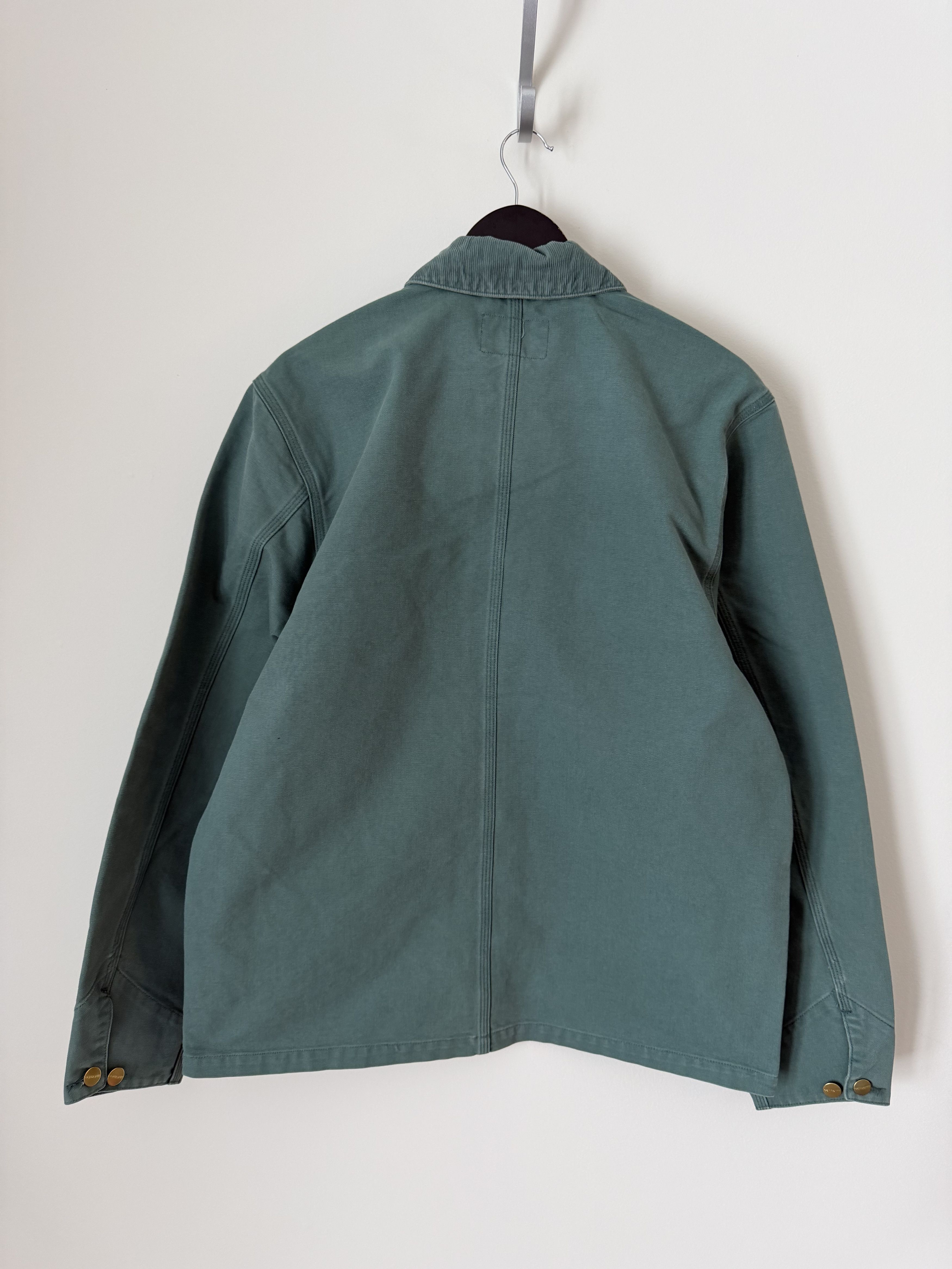 Carhartt Wip Carhartt WIP Michigan Coat in Silver Pine Green Stone Canvas Size US XL / EU 56 / 4 - 5 Thumbnail