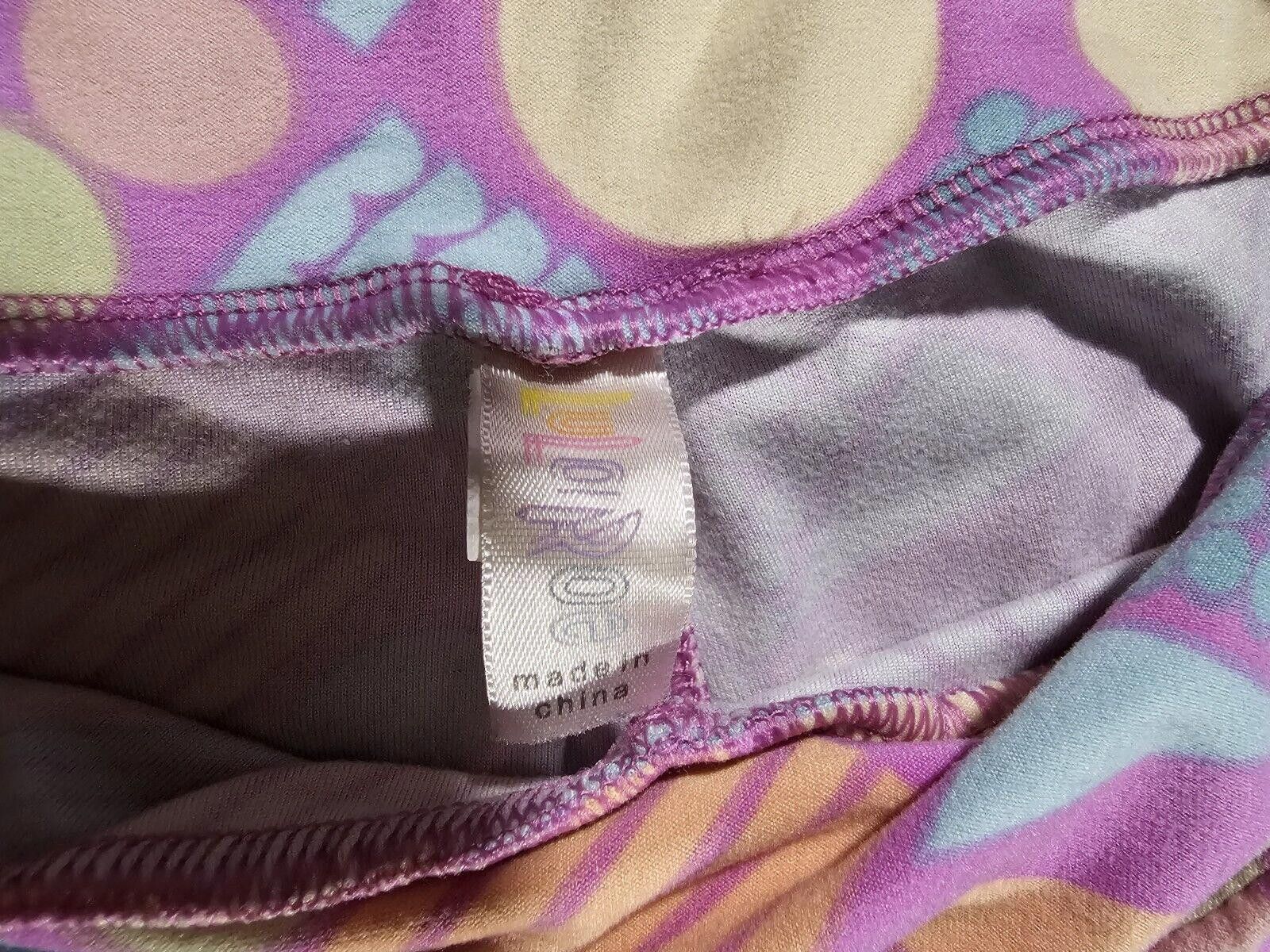 Designer lularoe onesize stretch leggings Size 30" / US 8 / IT 44 - 3 Thumbnail