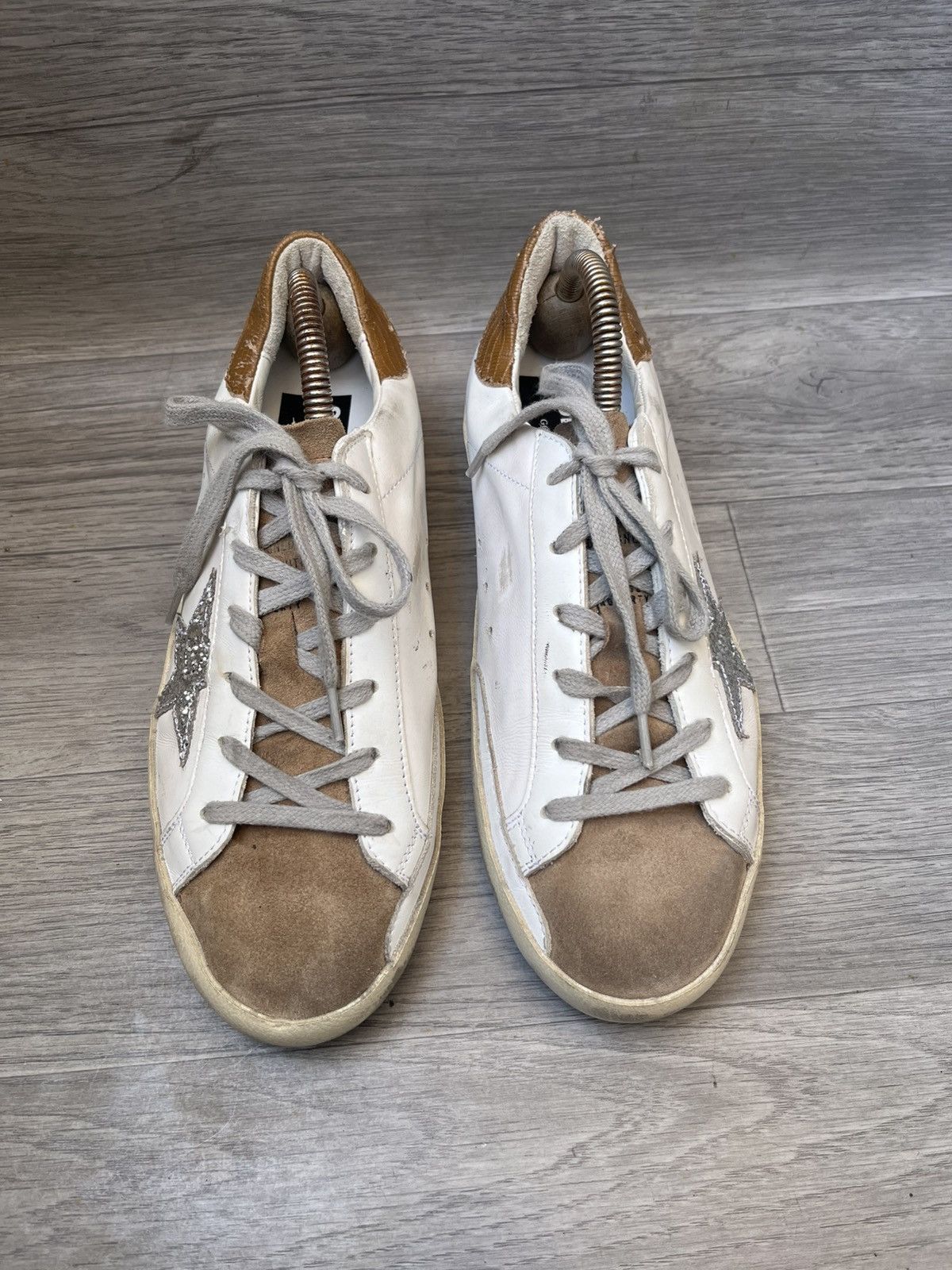 Golden Goose Golden goose superstar low-top distressed sneakers Size US 9 / IT 39 - 4 Thumbnail