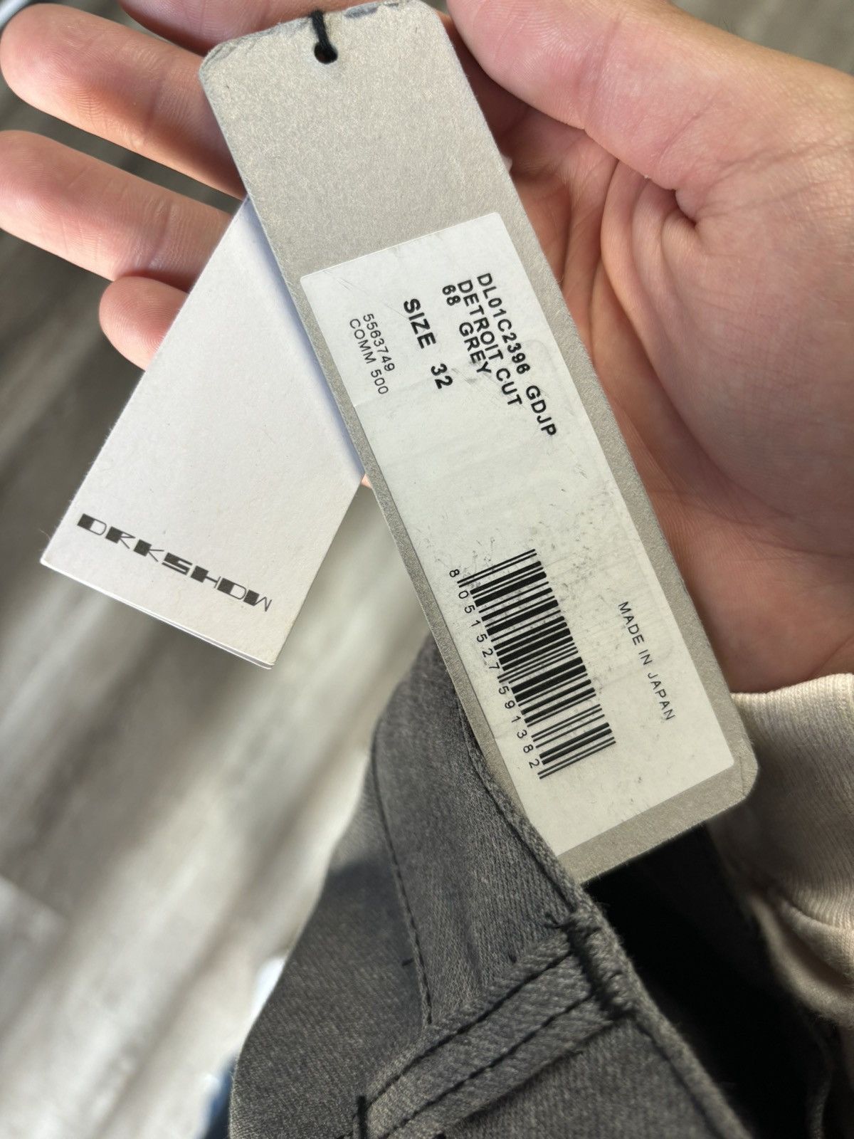 Rick Owens FIRM PRICE**Rick Owens DRKSHDW Detroit Cut grey jeans Size US 32 / EU 48 - 5 Thumbnail