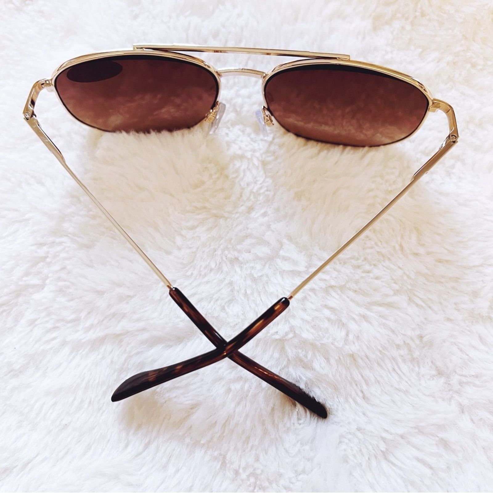 Other Nina Gold & Brown Lenses Tinted Reader Glasses Size ONE SIZE - 6 Thumbnail