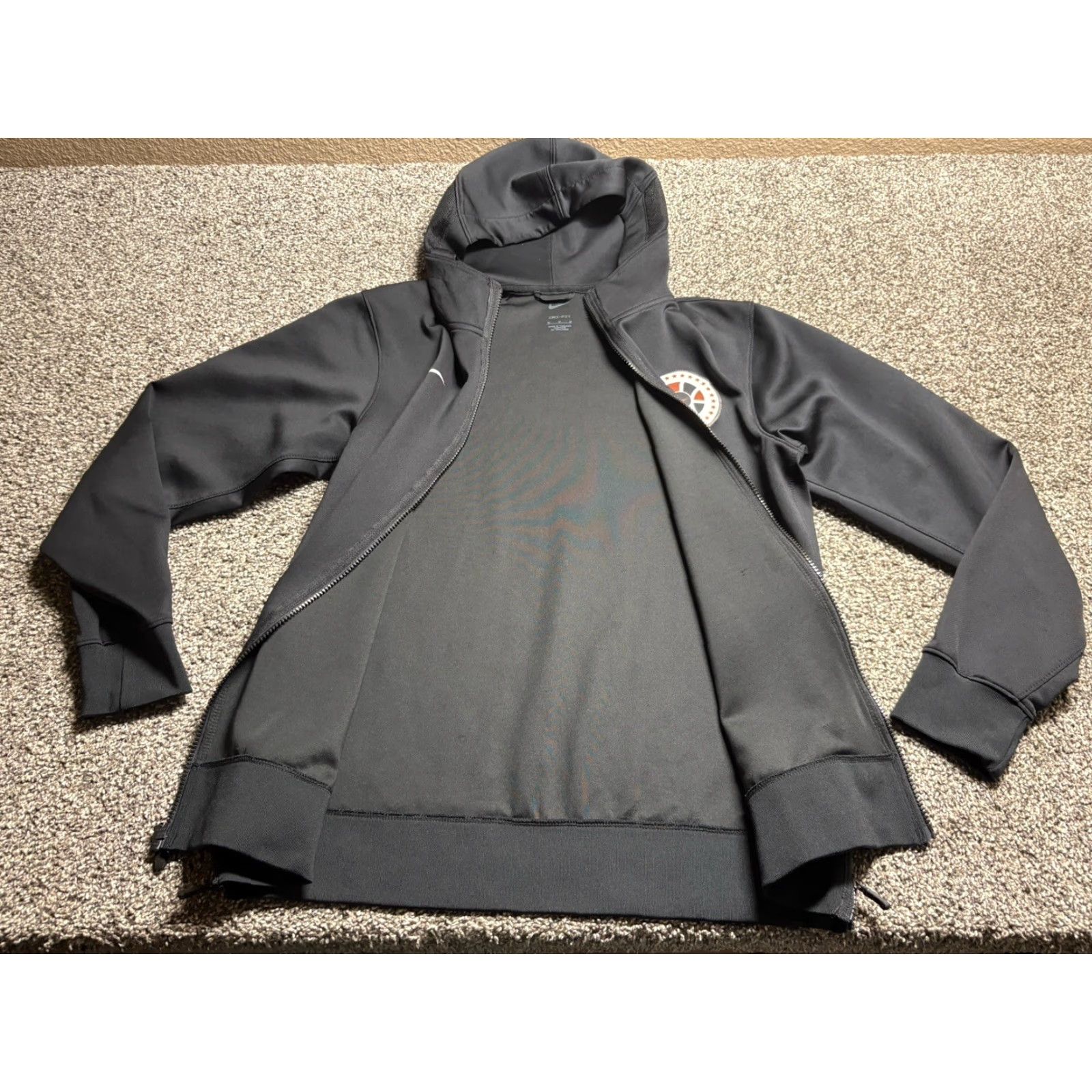Nike Nike Therma Flex Showtime Texas Longhorns Hoodie Mens M Black Zip Full Zip 90s Retro Sports Nike Dri-FIT Size US M / EU 48-50 / 2 - 5 Thumbnail