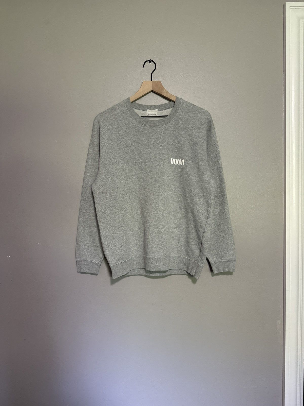image of Number Nine X Black Flag Crewneck in Grey, Men's (Size Medium)