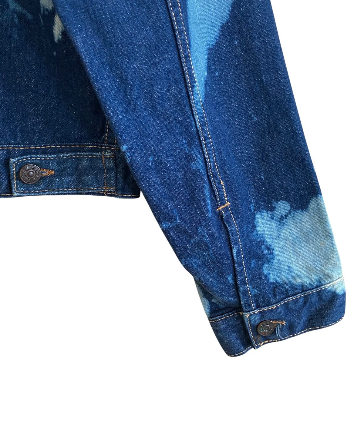 Farah Vintage Brand Farah Bleach Trucker Denim Jacket 1970s Size US M / EU 48-50 / 2 - 7 Thumbnail