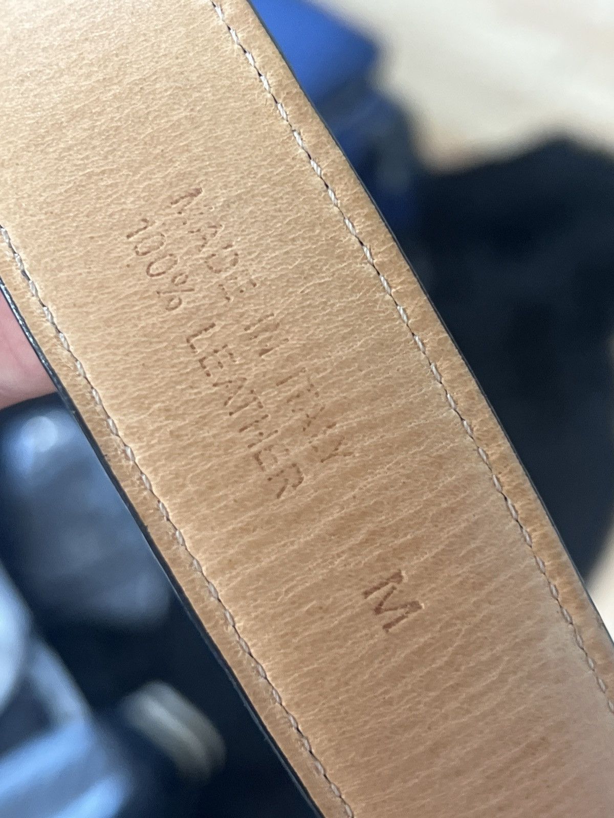 Off-White 🦅 eagle leather belt Size 32 - 7 Thumbnail