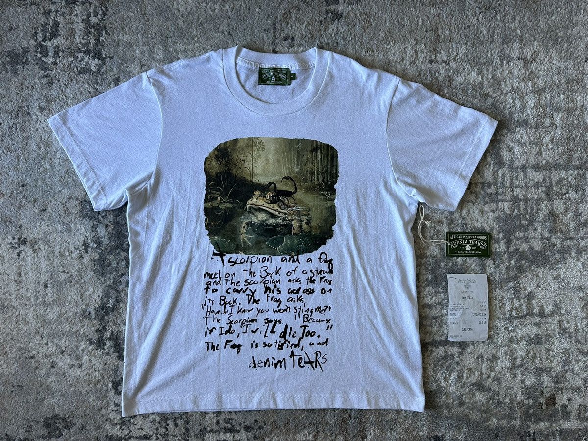DENIM TEARS Denim Tears The Scorpion and The Frog Fable Tee FW24 Size US L / EU 52-54 / 3 - 1 Thumbnail