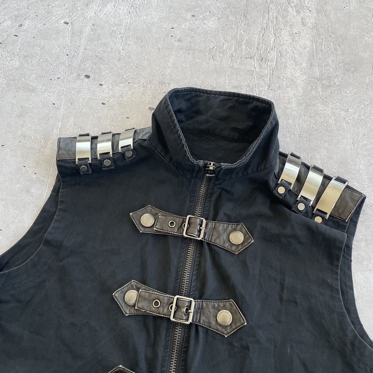 Other 🔥RARE🔥 Rave Punk avantgarde vest gothic style Size US L / EU 52-54 / 3 - 6 Thumbnail
