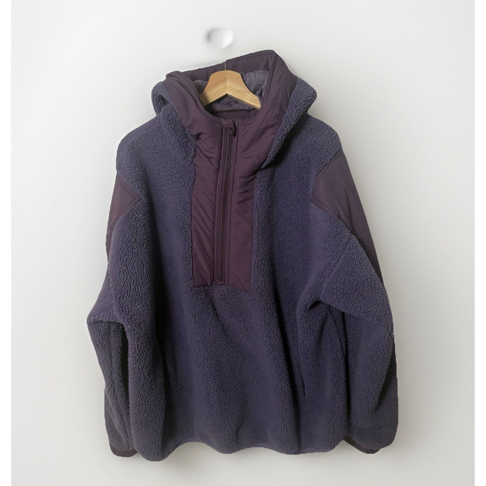 Free People Movement Jacket Purple Fleece Lead The Pack