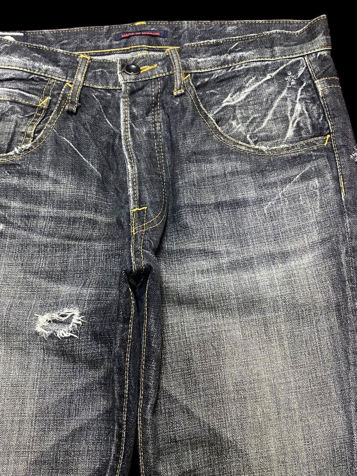 If Six Was Nine Vintage Blueway Denim Tears Thunder Jeans Size US 31 - 8 Thumbnail