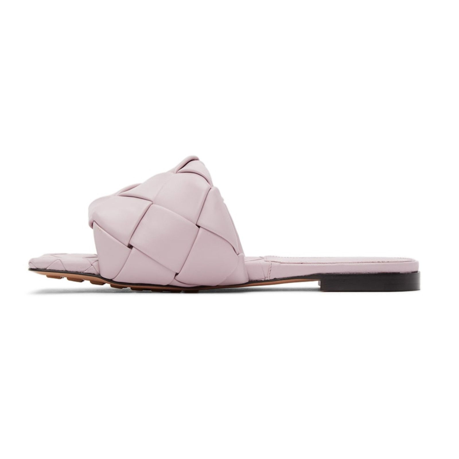 Bottega Veneta Bottega Veneta BV Lido Flat Slides Magnolia Pink Intrecciato Size US 5.5 / IT 35.5 - 7 Thumbnail