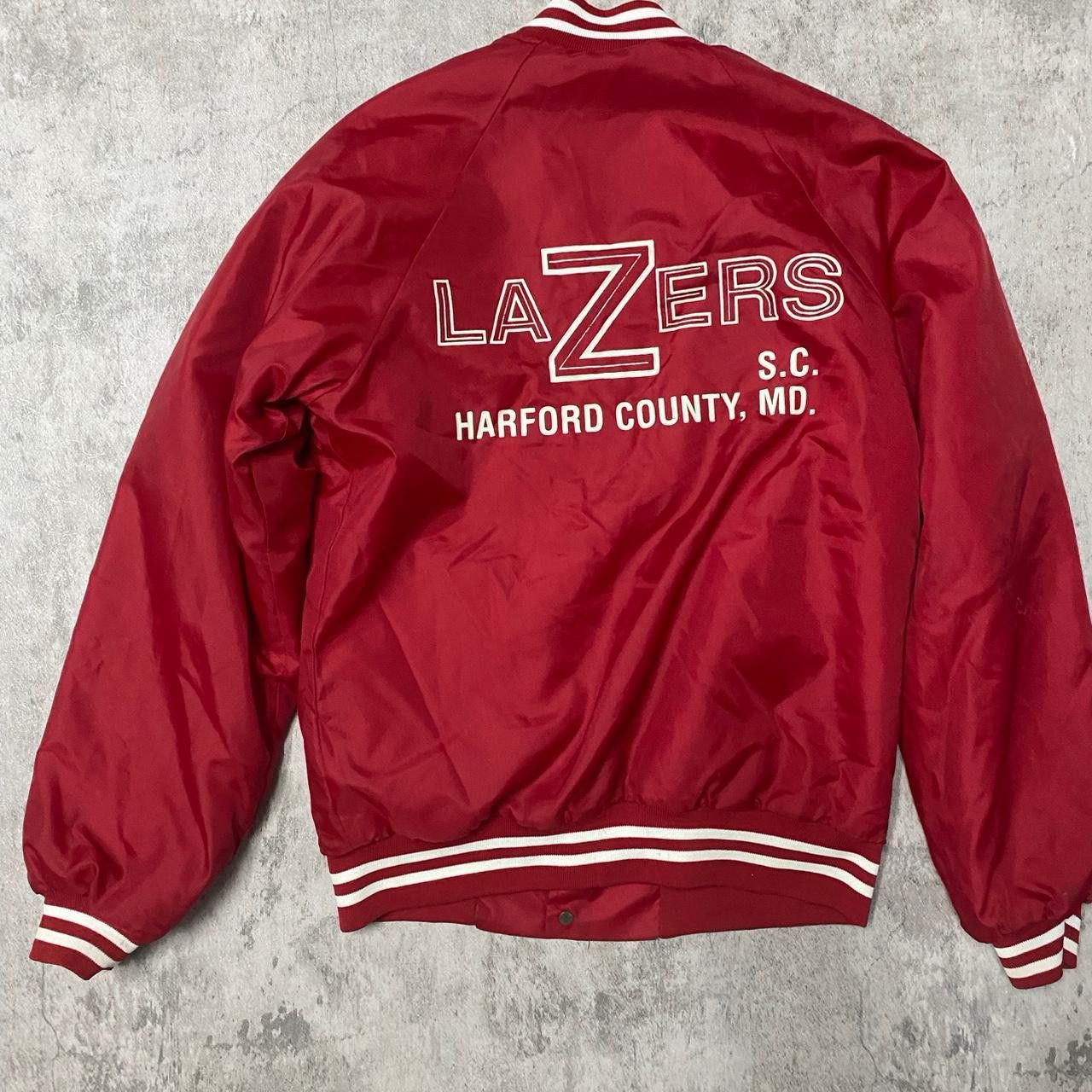 Other Hartwell varsity jacket in red and white, featuring Size US S / EU 44-46 / 1 - 5 Thumbnail