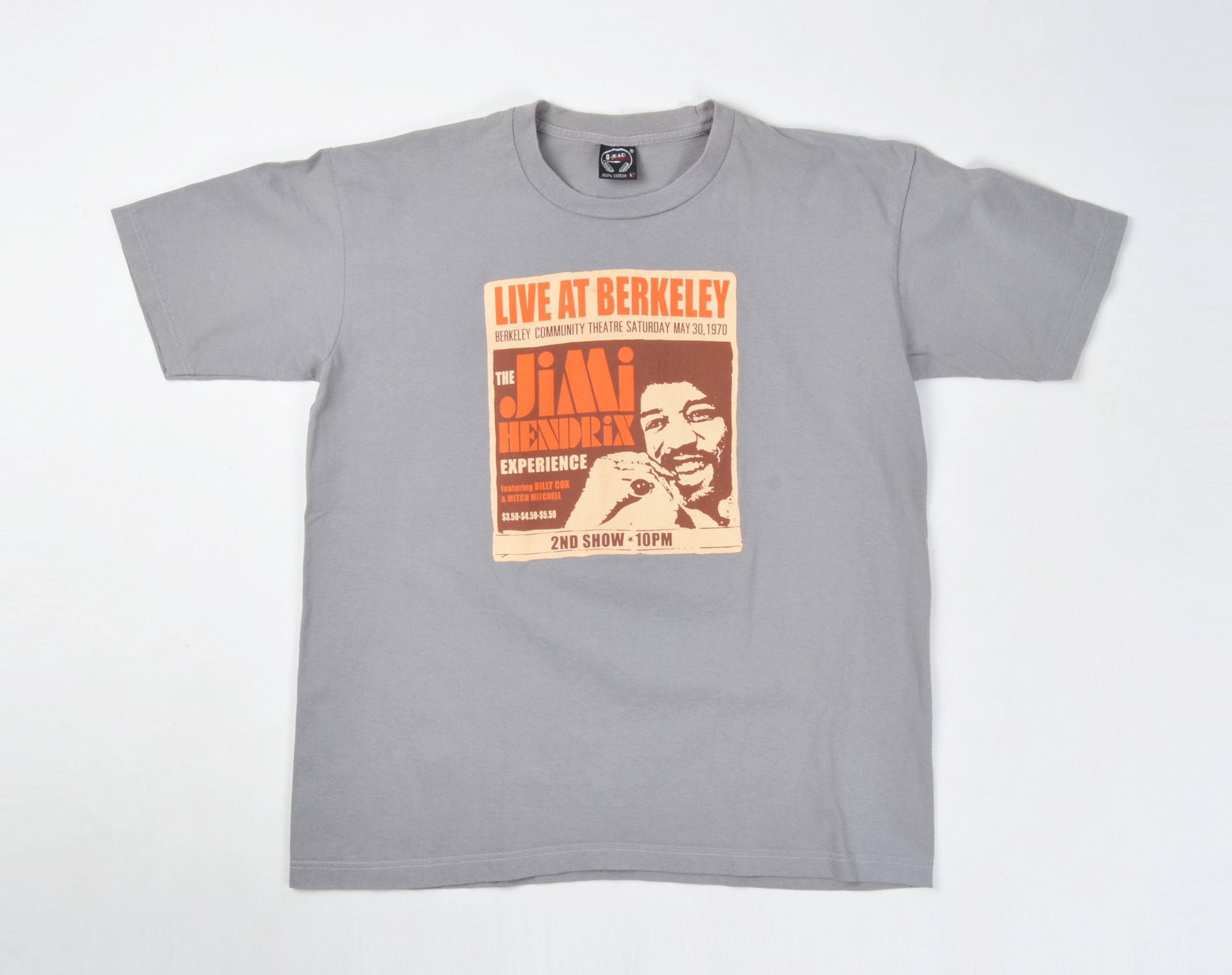 Band Tees Vintage Jimi Hendrix Short Sleeve Gray Printed T-shirt Size US L / EU 52-54 / 3 - 1 Thumbnail