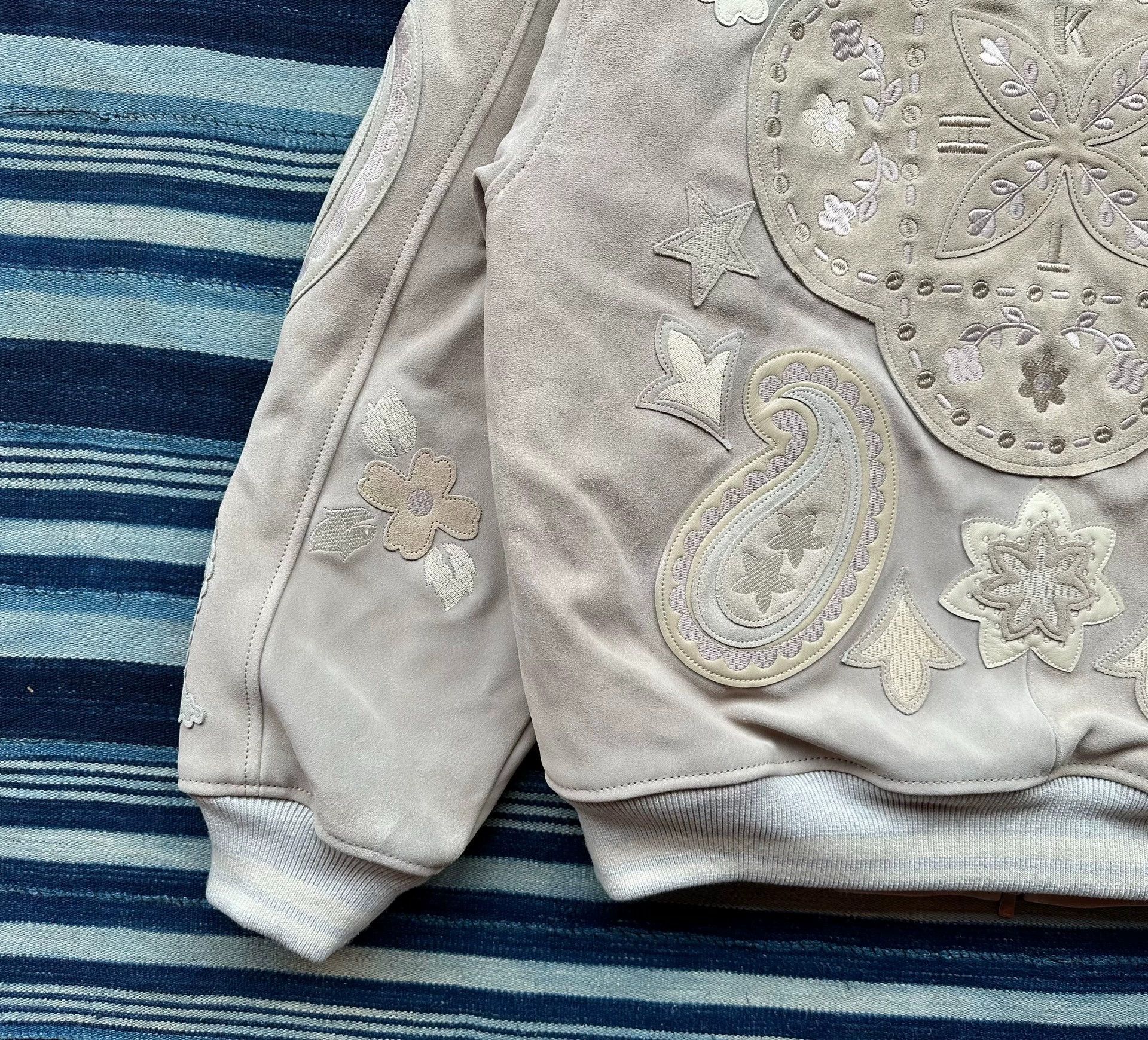Kith Kith Lamont Coaches Jacket Sand Leather Suede Embroidered Size US M / EU 48-50 / 2 - 6 Thumbnail