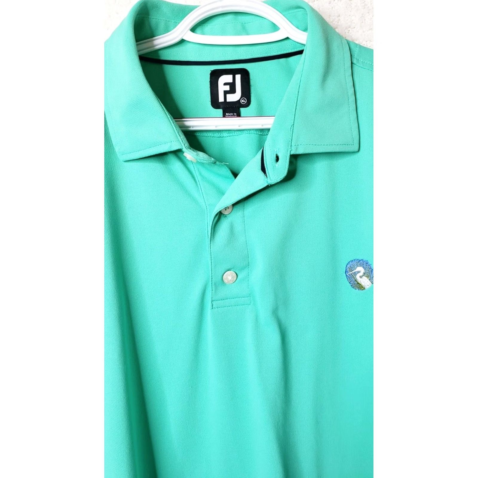 Footjoy FJ Footjoy Golf Polo Shirt Men XL Short Sleeve Teal Green Shirt Size US XL / EU 56 / 4 - 2 Thumbnail