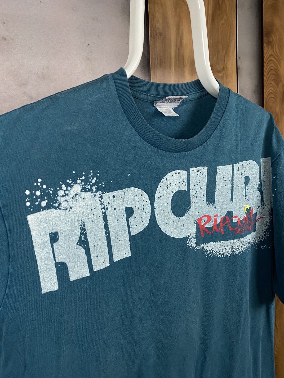 Rip Curl 🌊Vintage 90s T-Shirt Rip Curl Surf Logo VTG Tee🌊 Size US XL / EU 56 / 4 - 2 Thumbnail