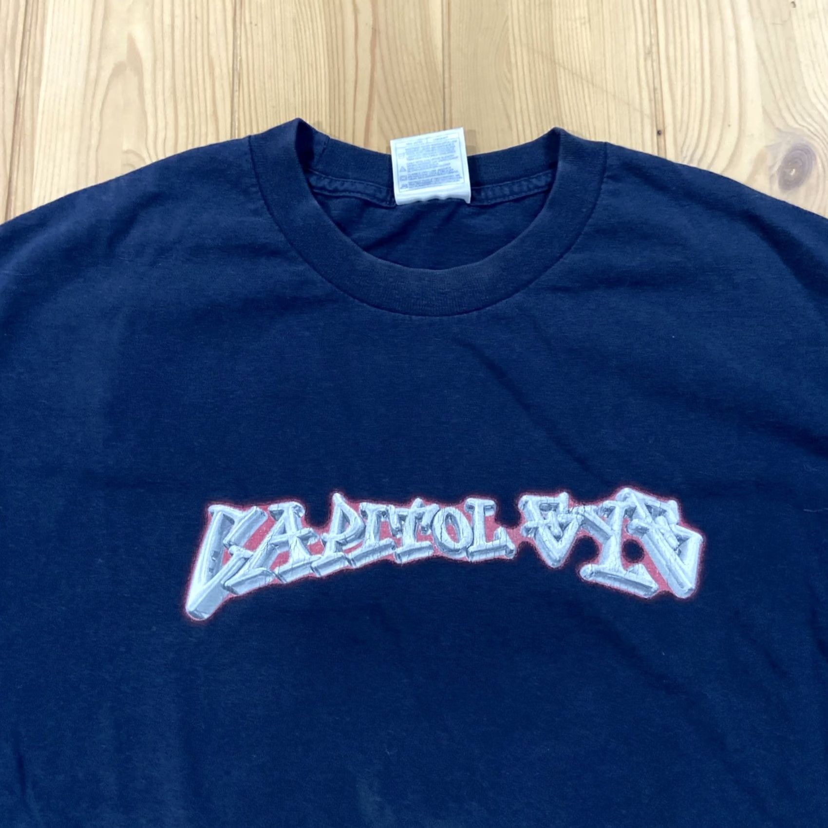 Fruit Of The Loom VINTAGE Capitol Eye 77 Records Band Shirt Long Beach Large Size US L / EU 52-54 / 3 - 2 Thumbnail