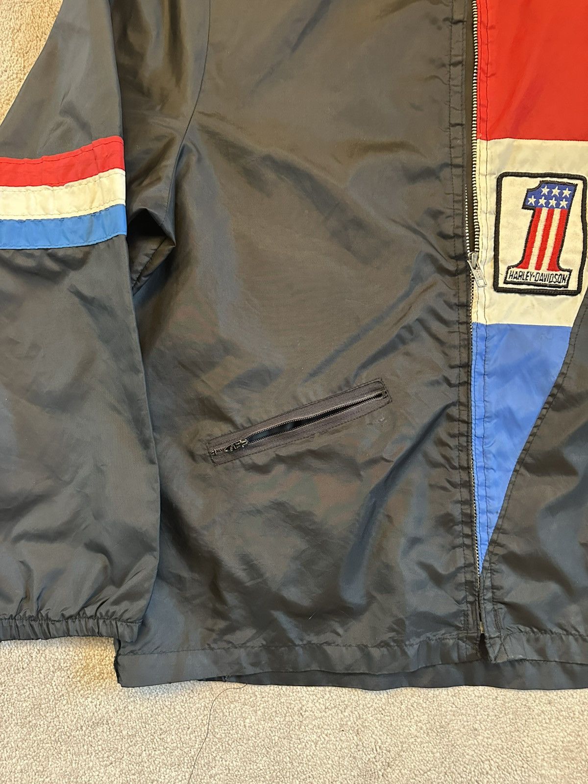 Harley Davidson Vintage Harley Davidson Racing Jacket Champion Running Talon Size US L / EU 52-54 / 3 - 7 Thumbnail