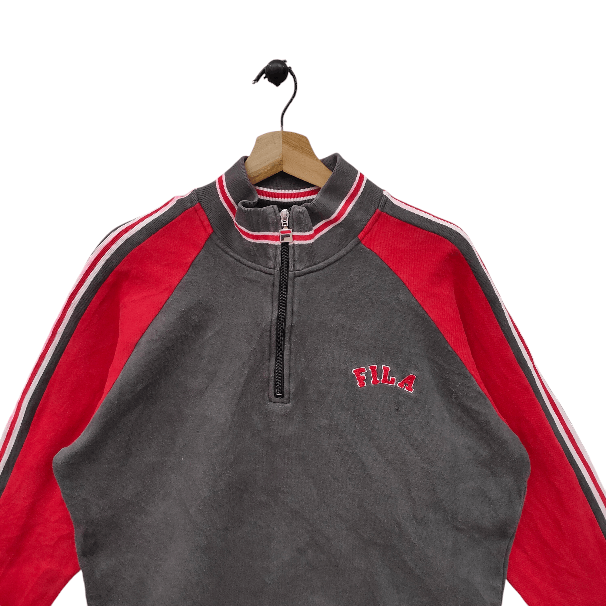 Fila Y2K Fila Quarter Zip Sweater Medium Vintage l Size US M / EU 48-50 / 2 - 4 Thumbnail
