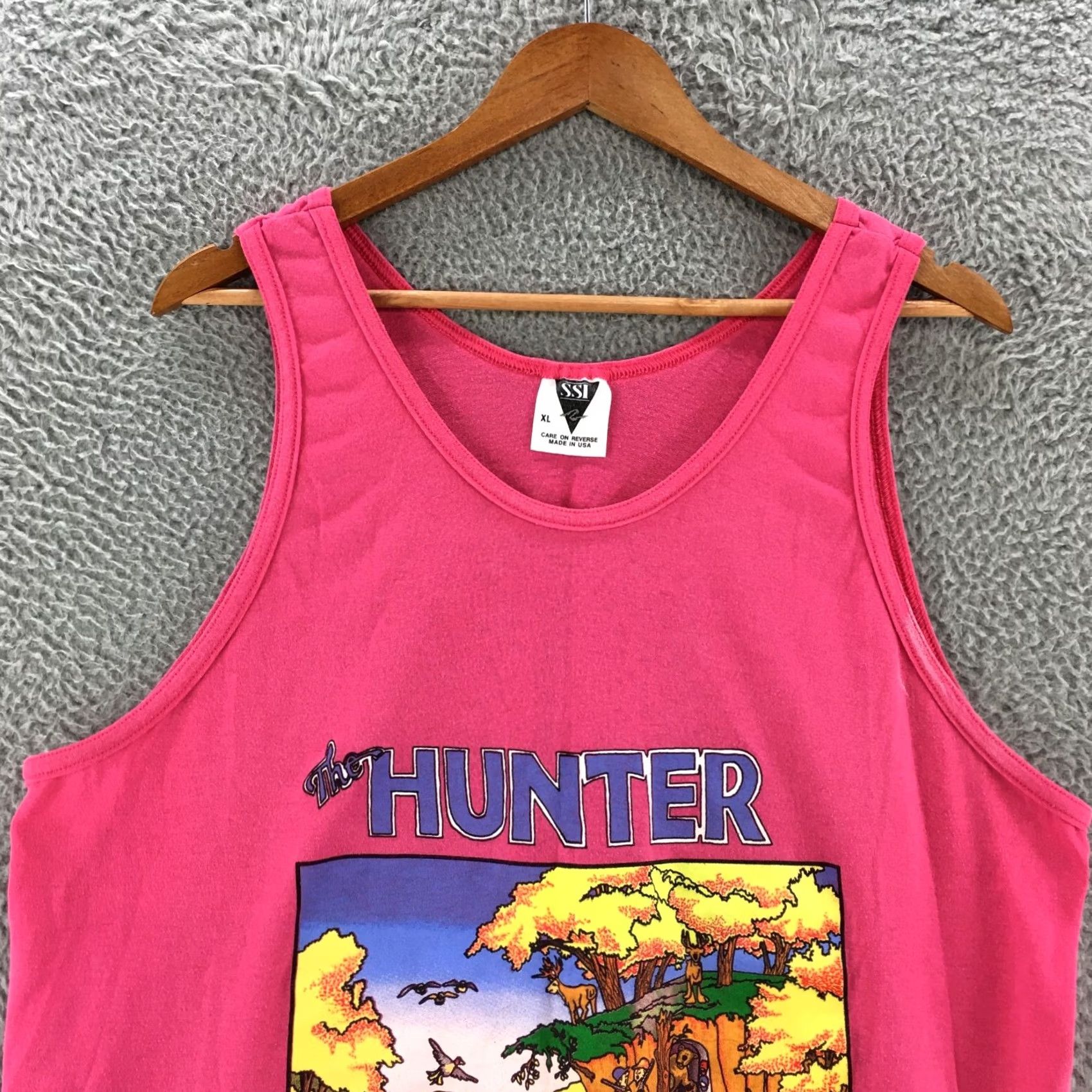 Pinko Ssi Tank Top Shirt Womens XL Pink Round Neck Sleeveless Graphic Print Pullover Size XL / US 12-14 / IT 48-50 - 2 Thumbnail
