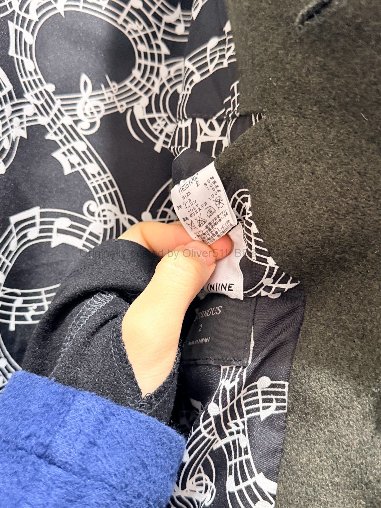 Number (N)ine Number (N)ine × Studious Musical Note Wool BFAJKKZG | Grailed