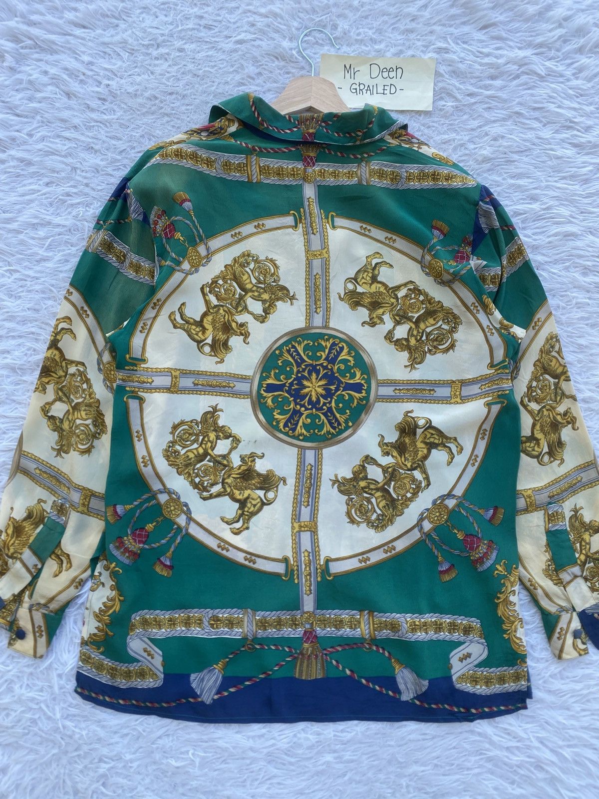 Vintage Rare Vintage Gianna Italy Silk Blouse Size M / US 6-8 / IT 42-44 - 18 Thumbnail