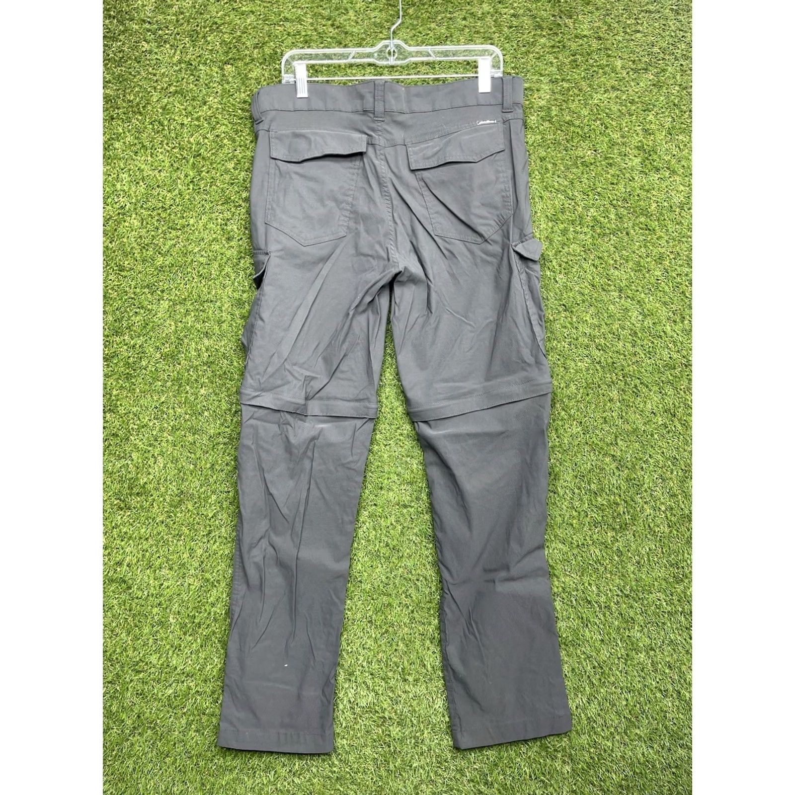 Eddie Bauer Eddie Bauer Travex Pants Mens 34x32 Nylon Rip Stop Grey Hike Convertible Chino Regular Straight Pocket Size US 34 / EU 50 - 2 Thumbnail