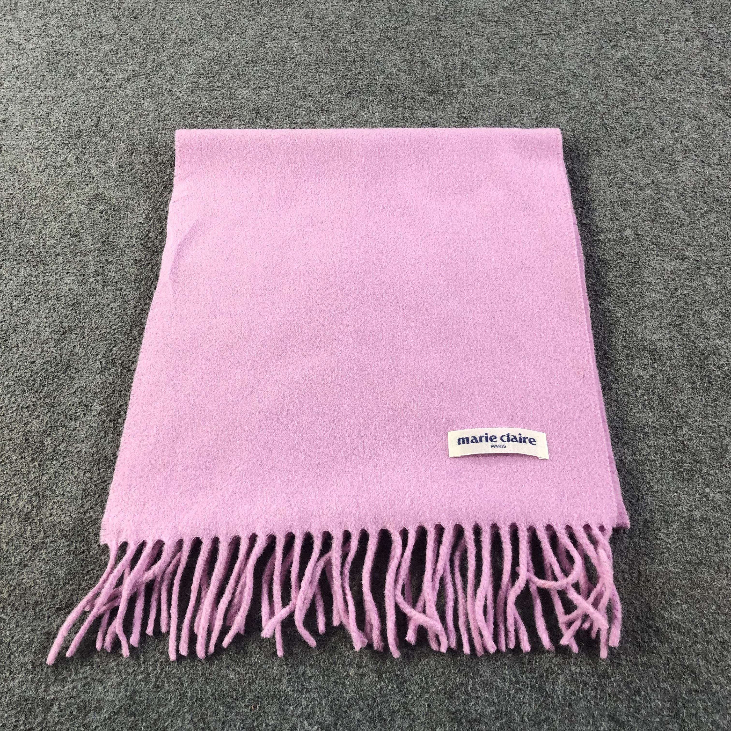 Japanese Brand Marie Claire Wool Scarf Muffler V1158 Size ONE SIZE - 2 Thumbnail