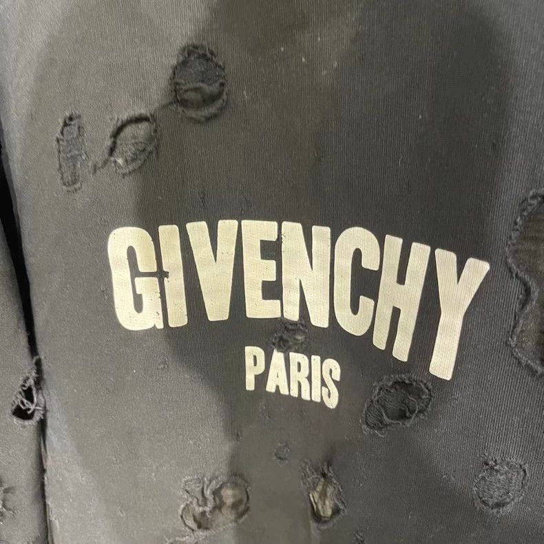 Givenchy Givenchy Black Hole - Black Large Destroyed Net Tulle Swea Size US S / EU 44-46 / 1 - 3 Thumbnail