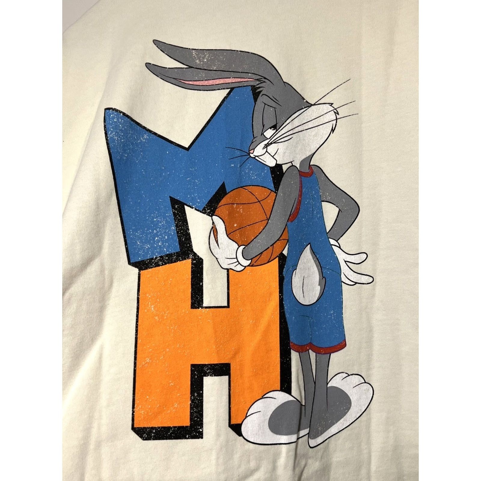 Madhappy Madhappy Space Jam Bugs Bunny T Shirt Mens M Ivory Streetwear NWT Size US M / EU 48-50 / 2 - 7 Thumbnail