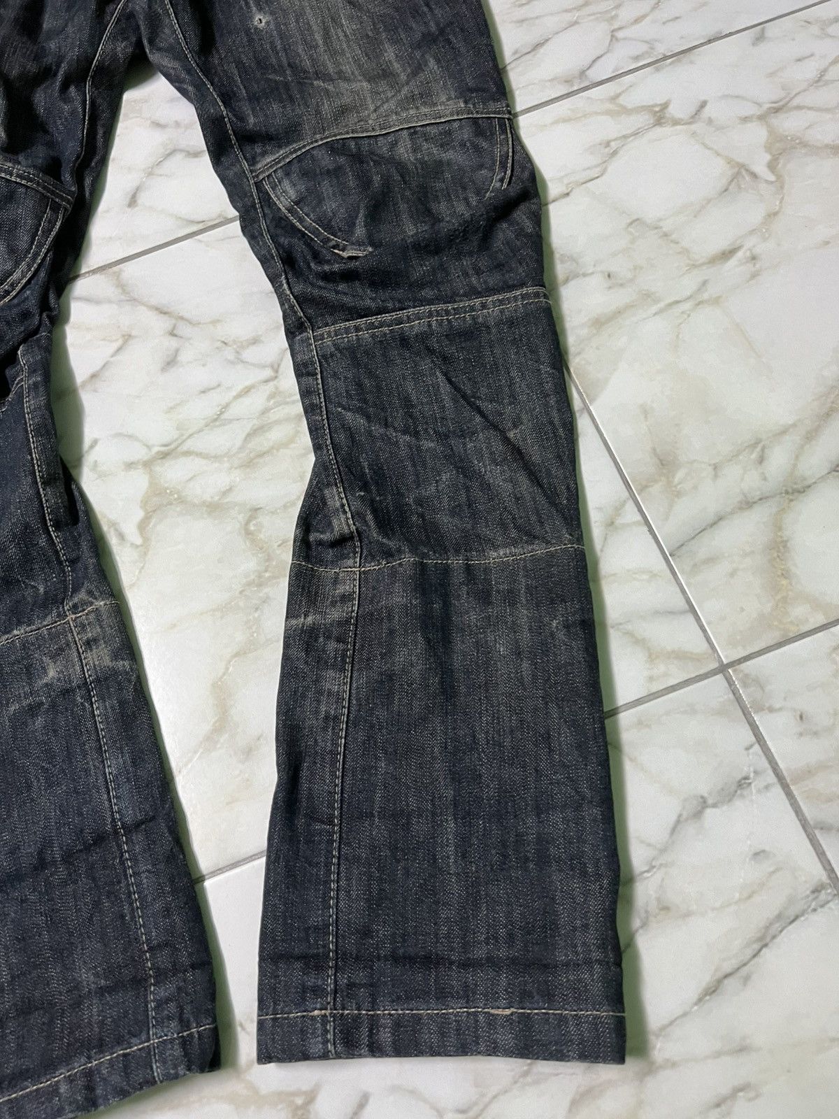 Japanese Brand × PPFM 💥DOUBLE WAIST💥PPFM MULTIPOCKET DISTRESS PUNK JEAN Size US 31 - 5 Thumbnail